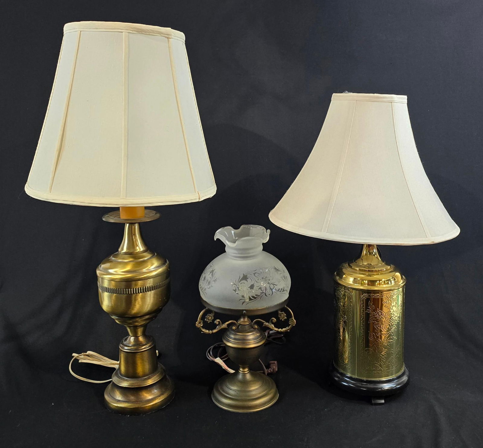 3 Brass Table Lamps (1 of 1)