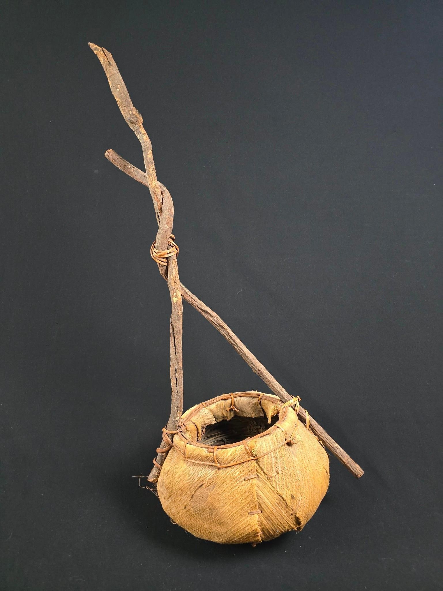 African Basket: NOT ELIGIBLE FOR IN-HOUSE SHIPPING. 12" wide x 34" high.