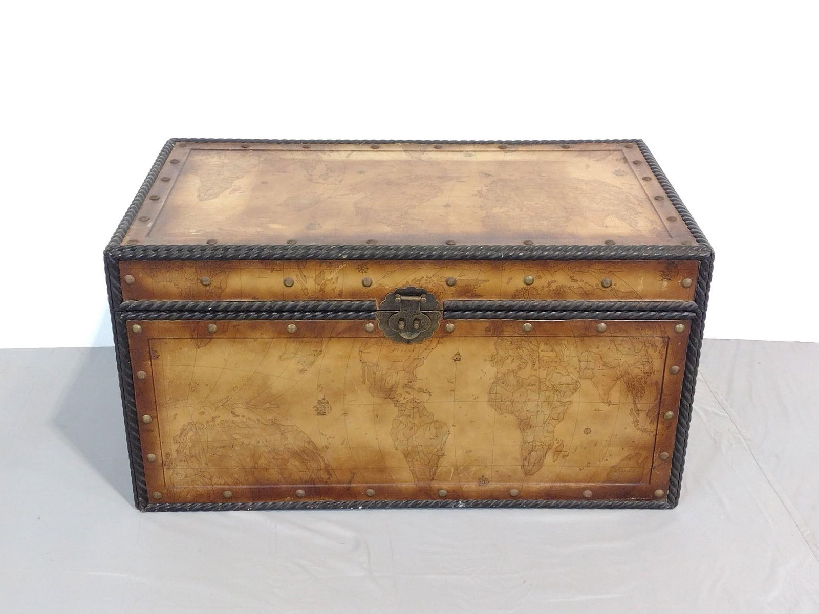 Trunk With Map Print (1 of 5)