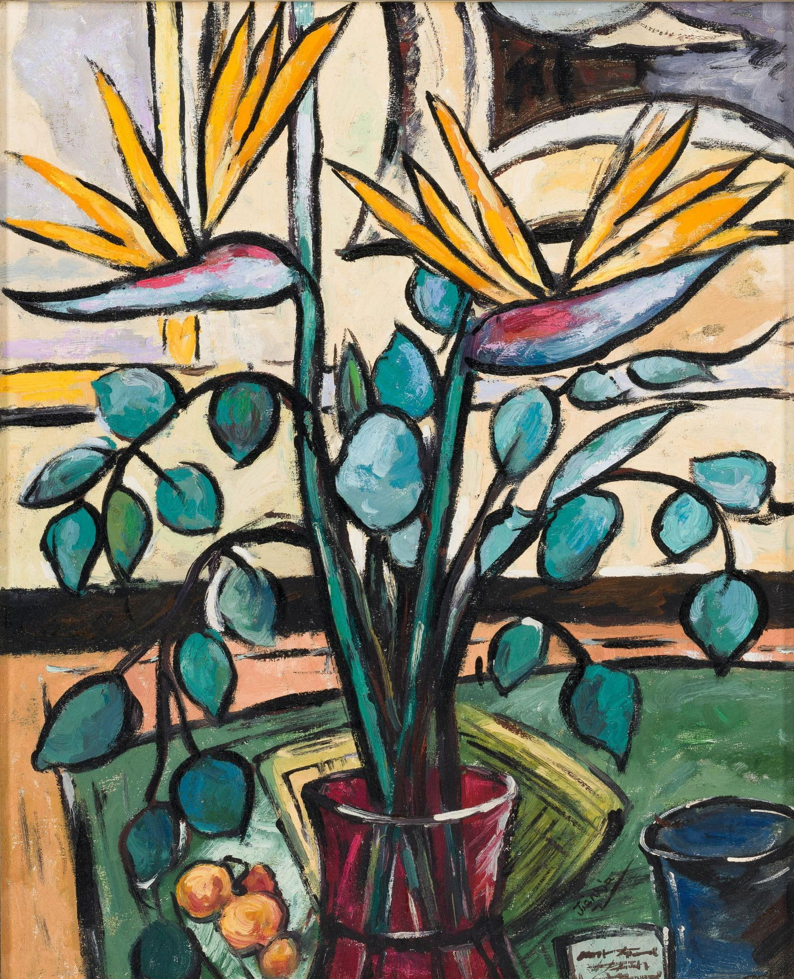 Oil On Canvas Painting After Max Beckmann (1 of 4)