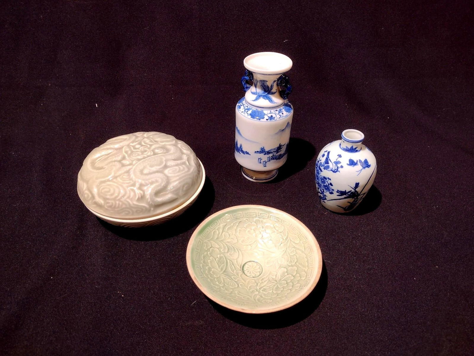 4 Pcs Asian Pottery (1 of 4)
