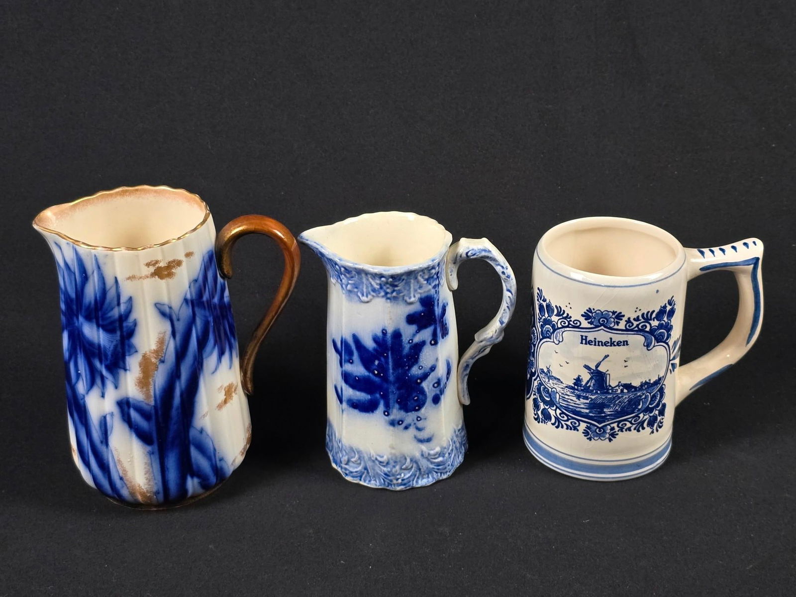 3 Pcs. Blue & White Porcelain (1 of 5)