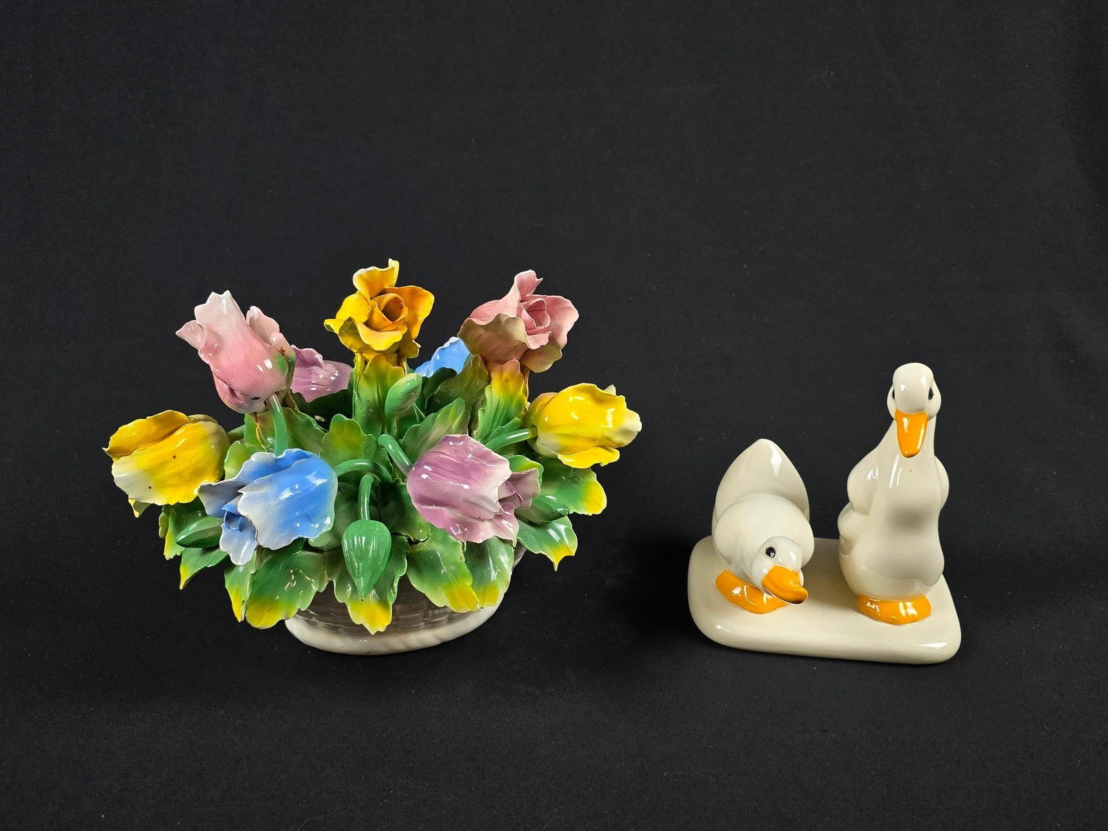 2 Decorative Pcs: 5-3/4" to 10-3/4" wide x 5" to 9" high.