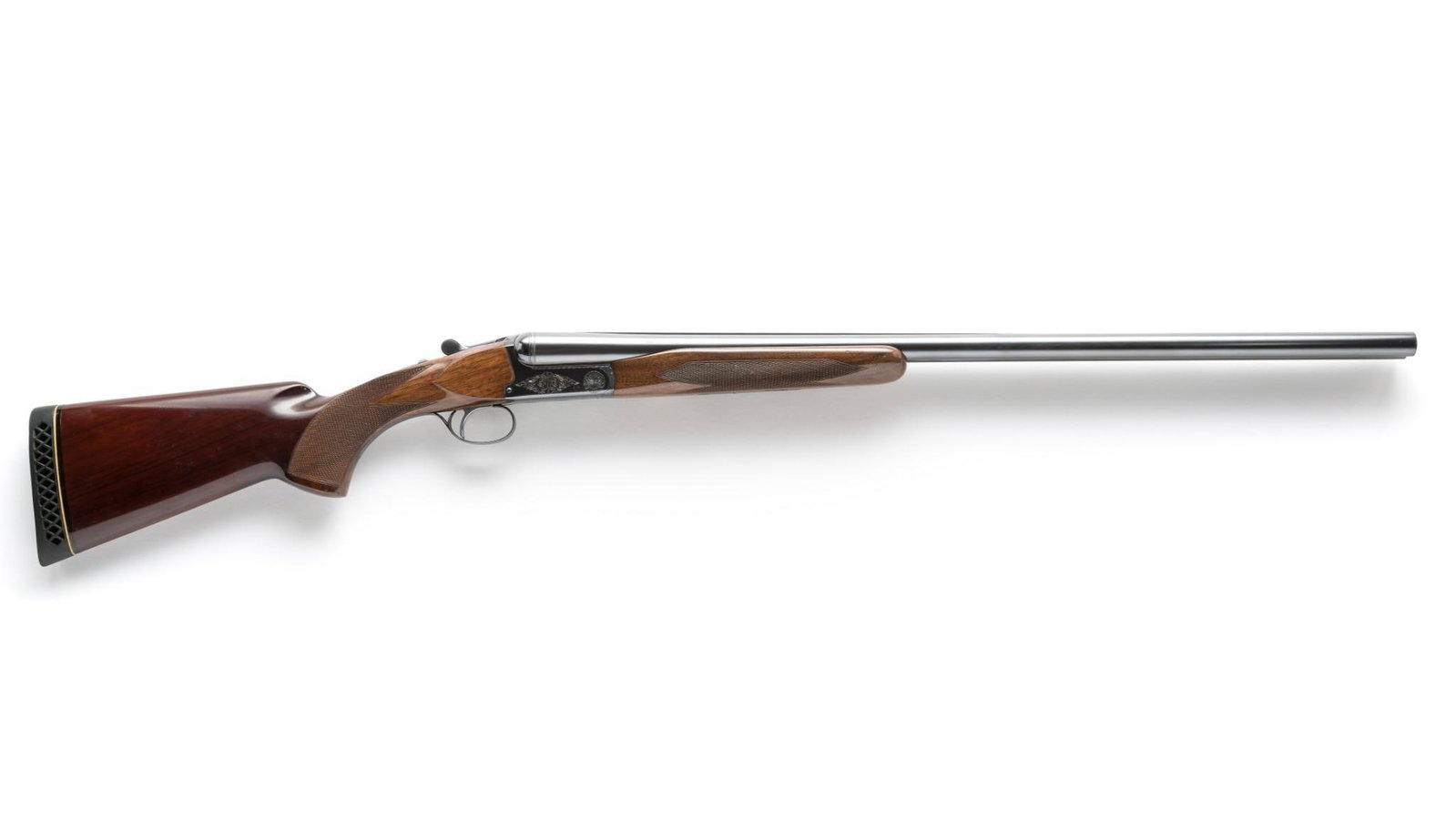 Browning Side-by-Side Double Barrel Shotgun, 12 Gauge (Damaged): Serial Number: 0357A71 Design: Here is a Browning side-by-side double barrel shotgun with 28" barrels, one choked full and the other modified. Chambered for 2 3/4" 12 gauge shells. The overall appeara
