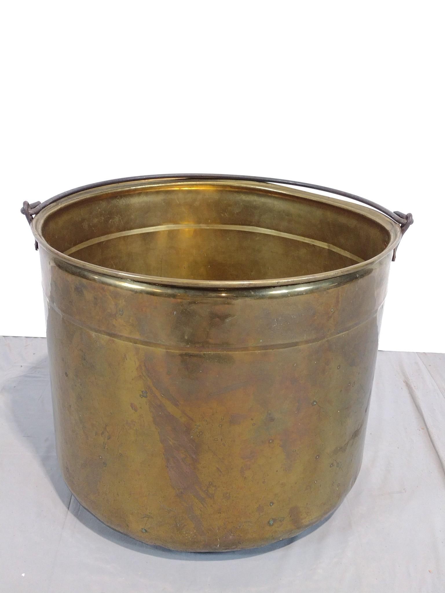 Large Brass Pail (1 of 2)