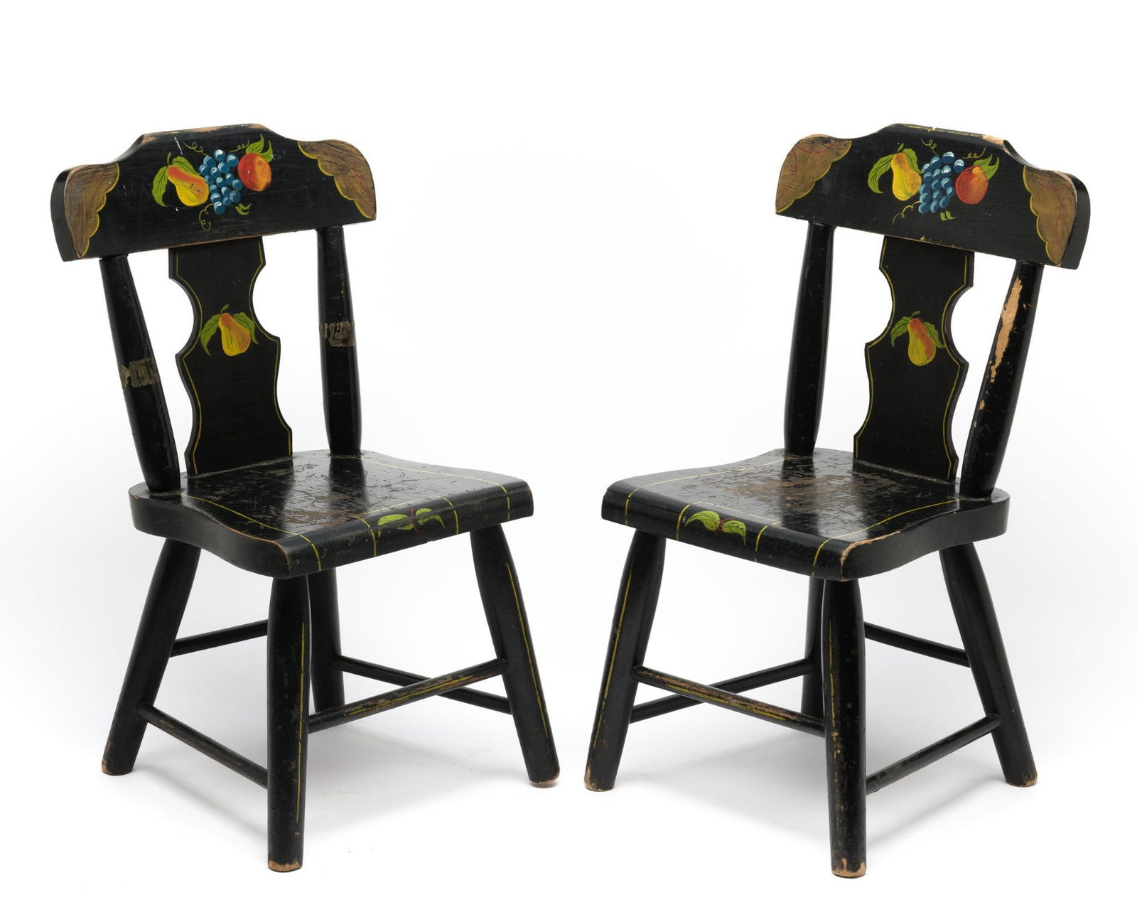 Pr Paint Decorated Children's Chairs (1 of 7)