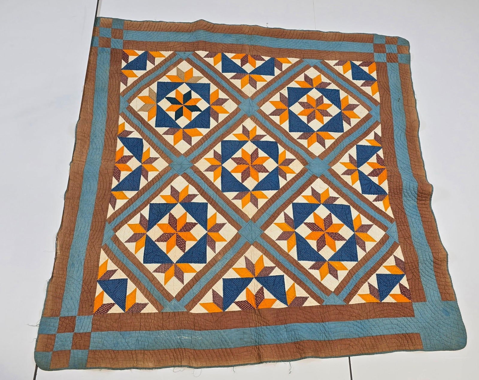 Antique 8 Point Star Quilt (1 of 6)
