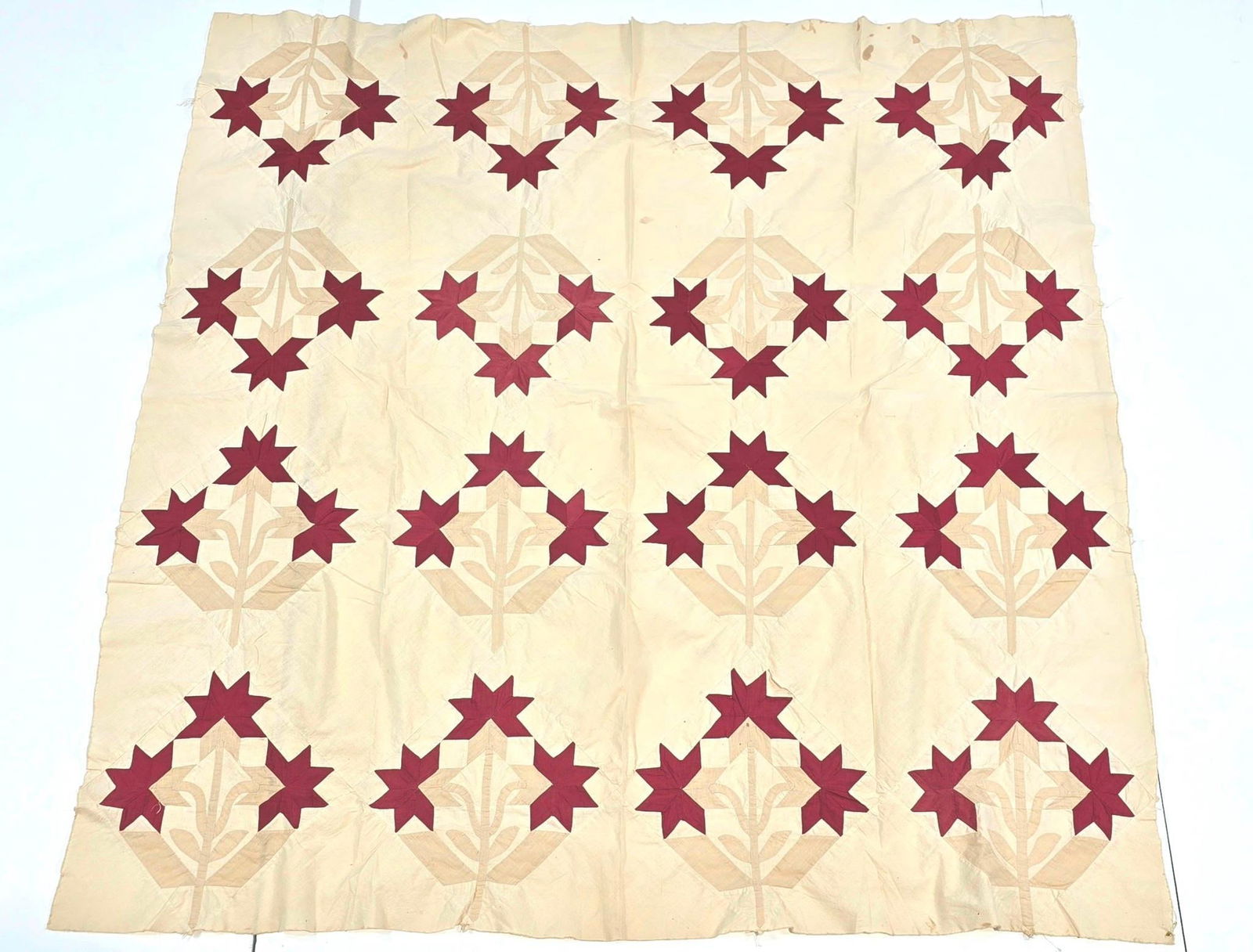 Antique Carolina Lily Quilt Top (1 of 4)