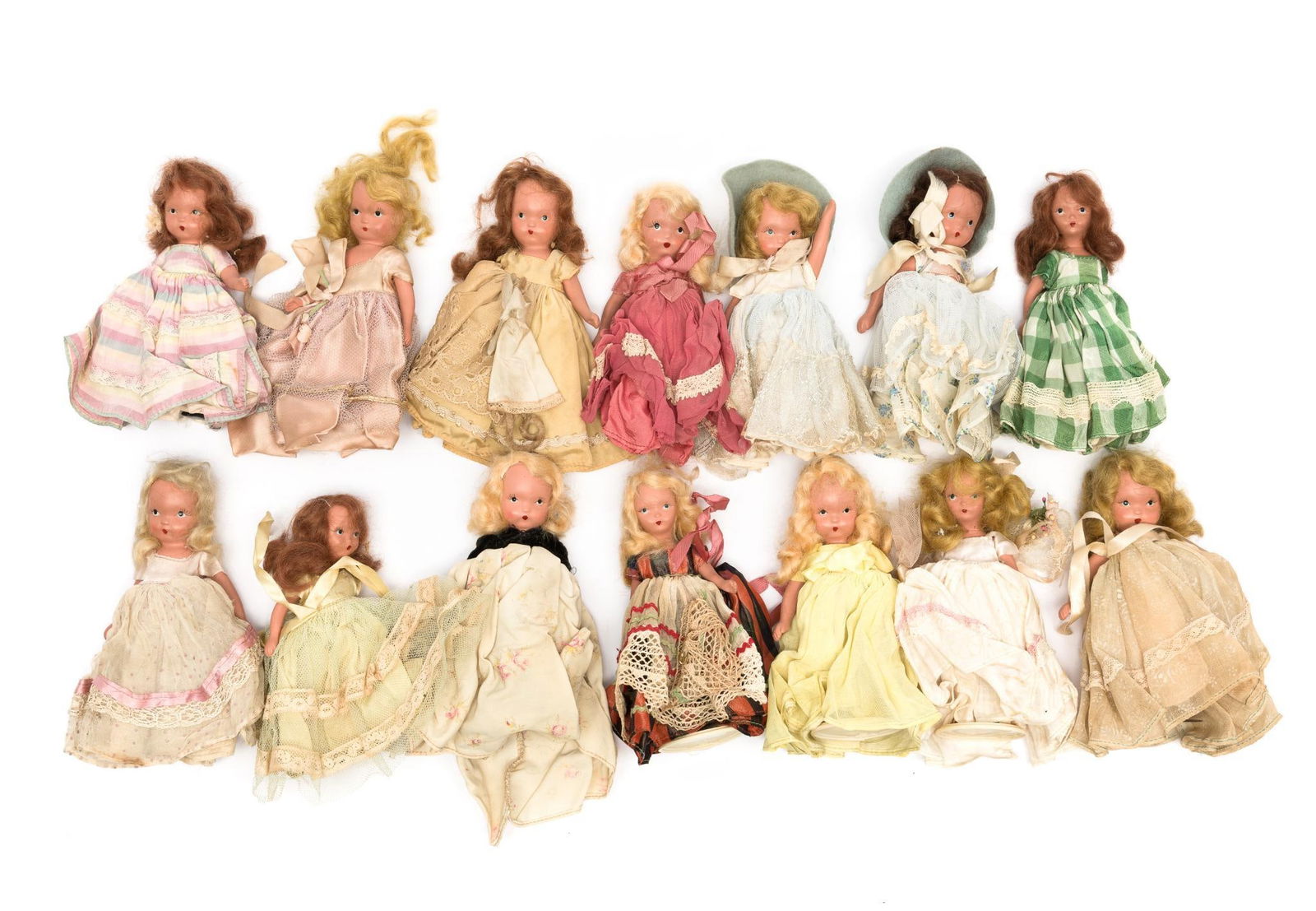 14 Miniature Antique Dolls (1 of 2)