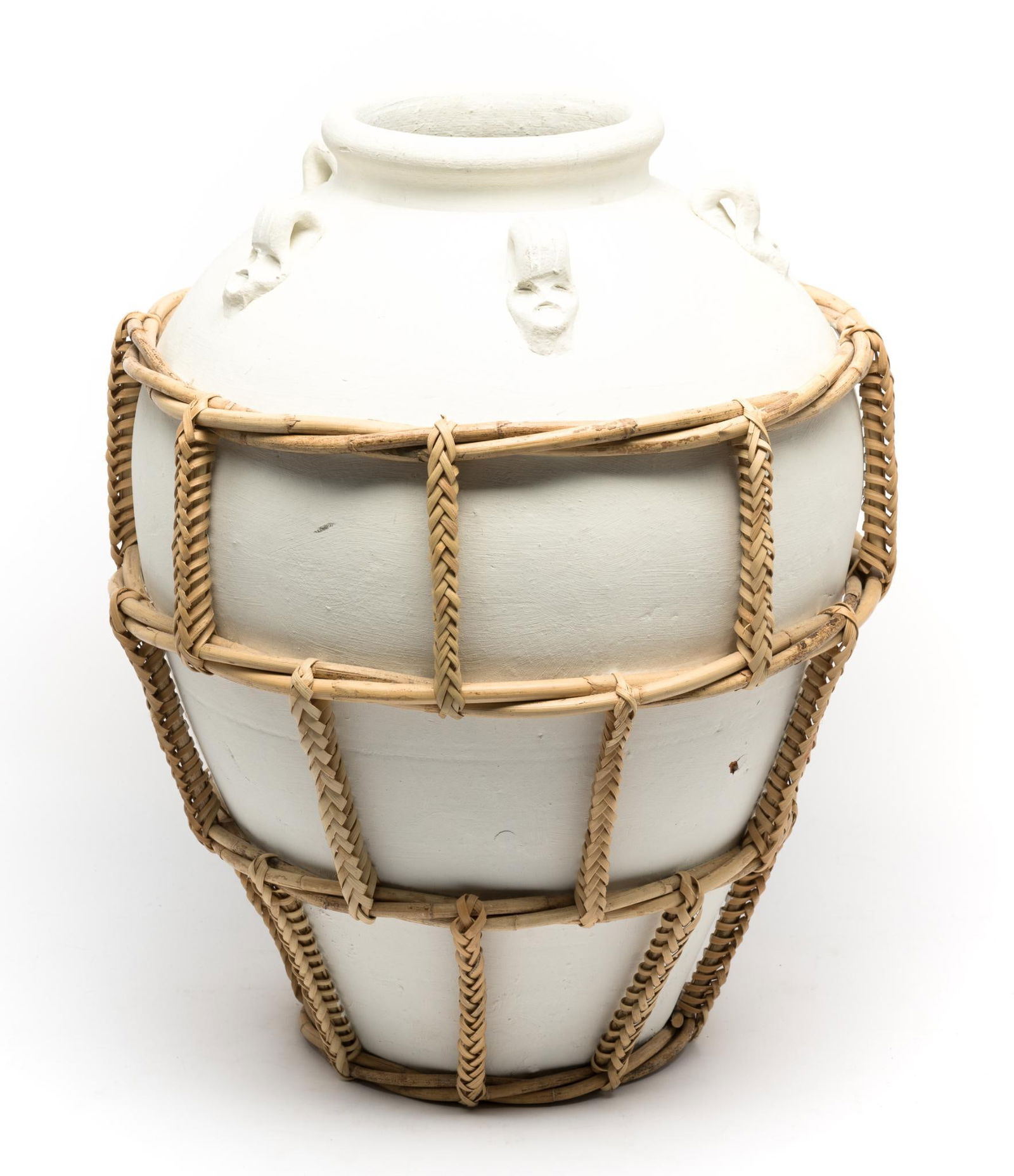 Wicker Wrapped Terracotta Jar (1 of 4)