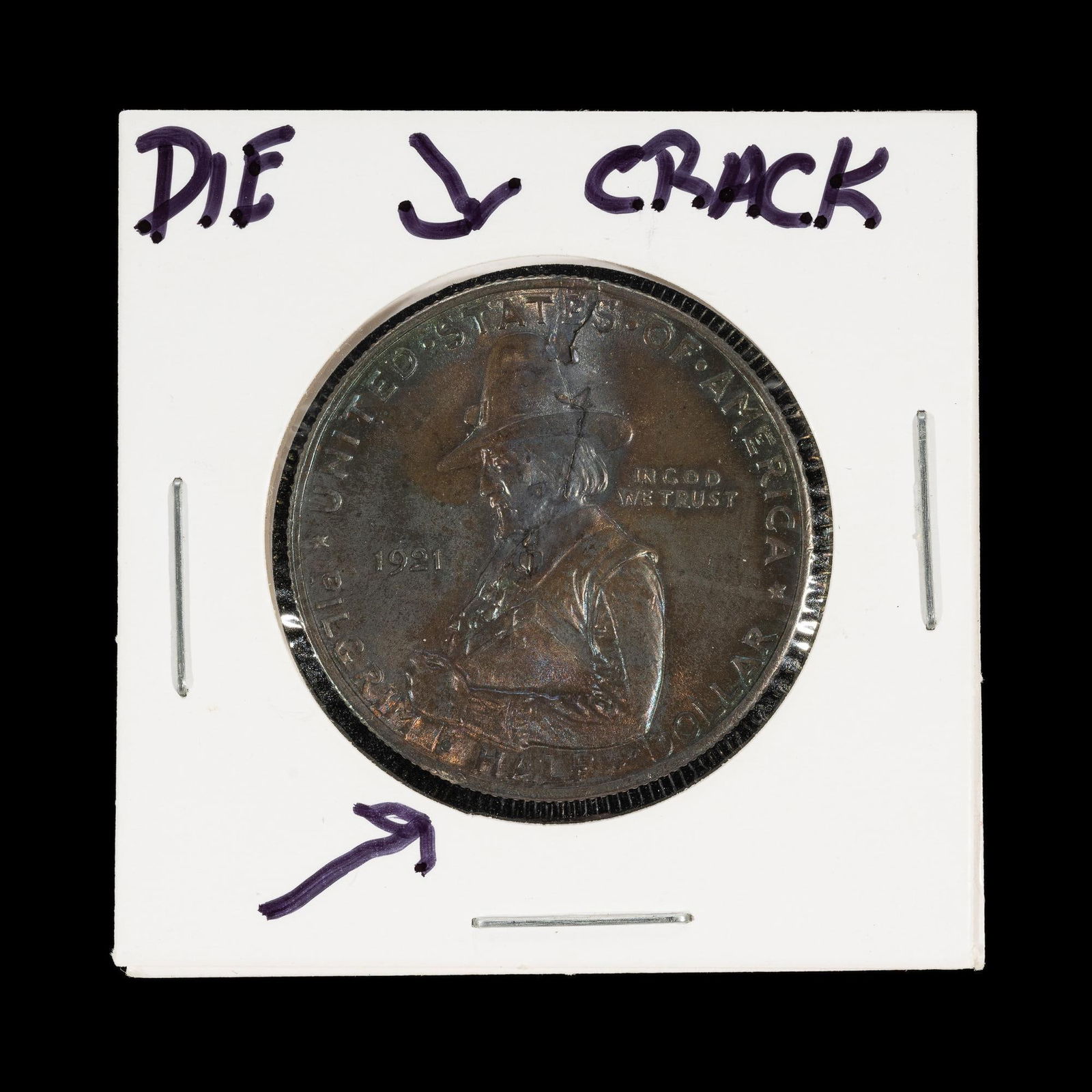 1921 Pilgrim Silver Commemorative Half Dollar (1 of 2)