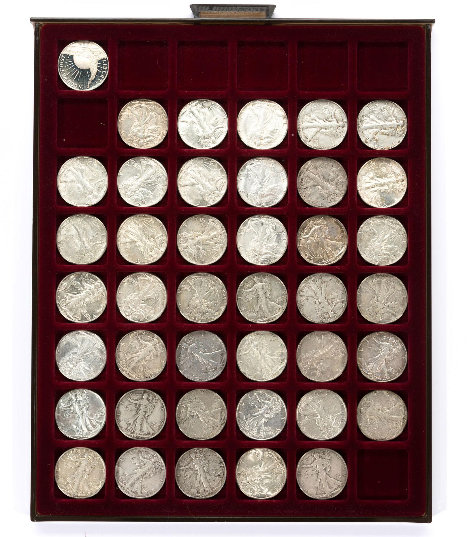 Forty Walking Liberty Silver Half Dollars 1933-S Through 1947-D (1 of 5)