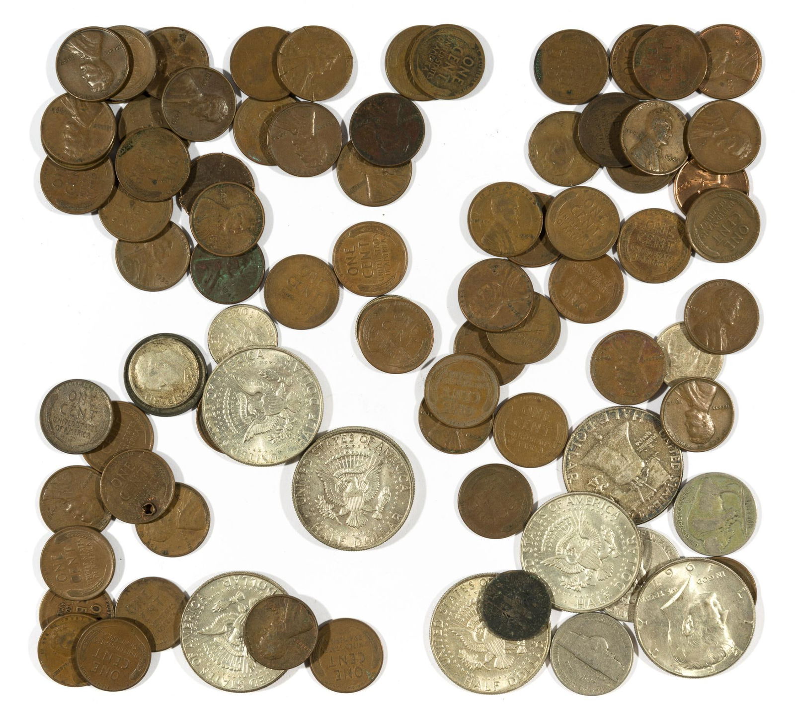 Silver Half Dollars And Other Coins (1 of 5)