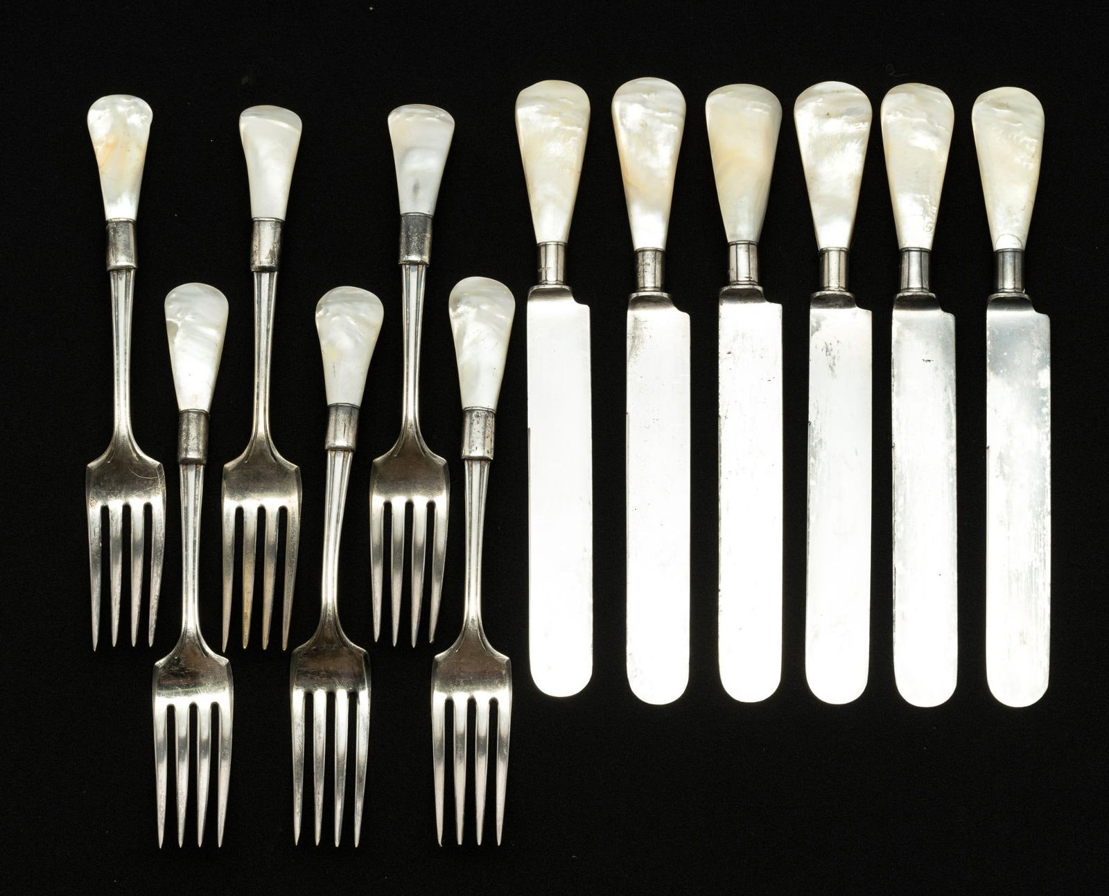 Silverplate and Mother of Pearl Flatware (1 of 5)