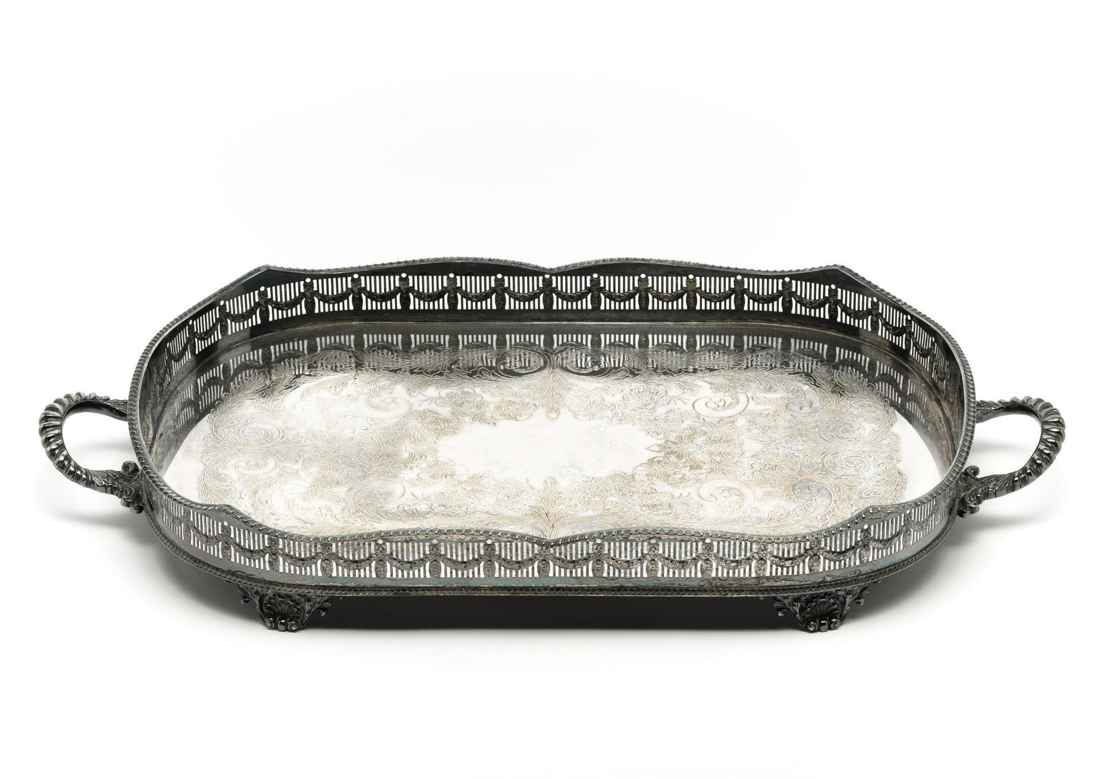 Viners Ltd Silver Plate Serving Tray (1 of 4)