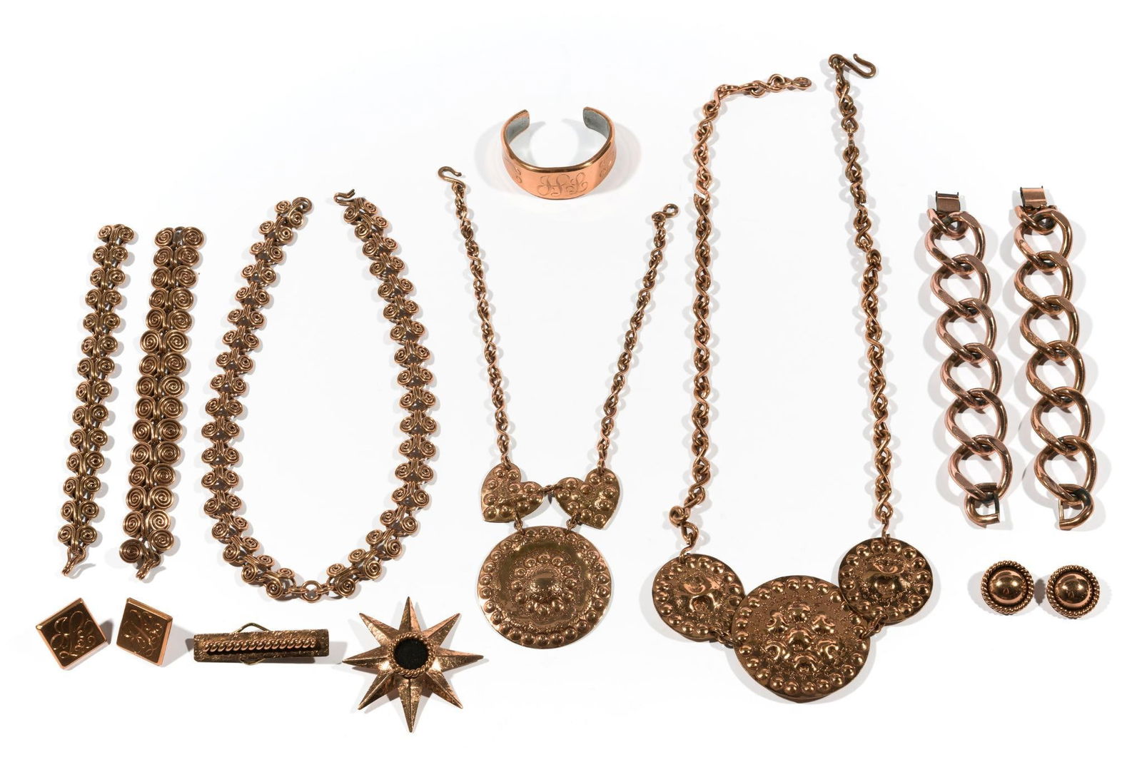 11 Pcs Copper Jewelry (1 of 7)