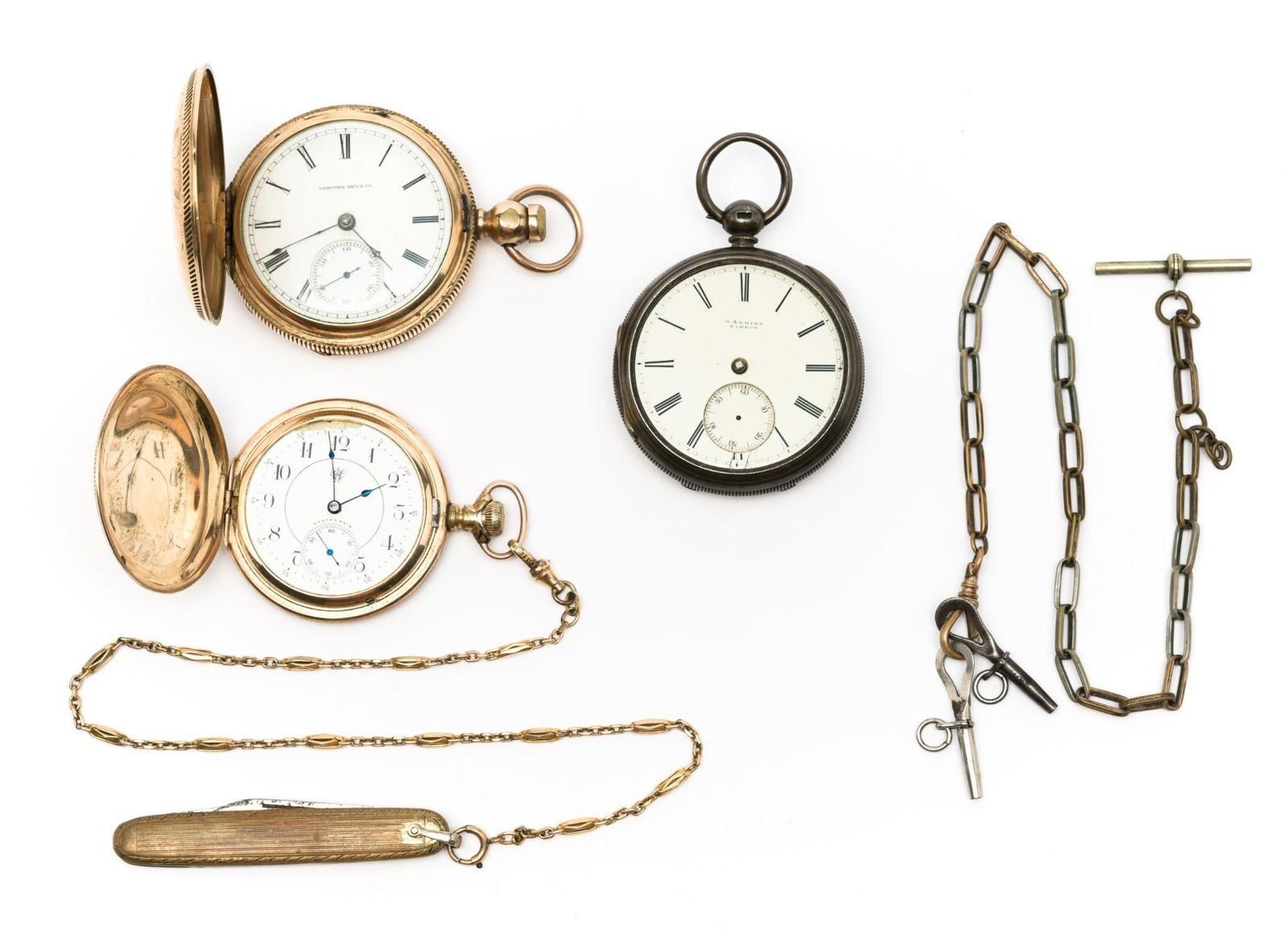 Antique Pocket Watches For Parts Or Repair (1 of 9)