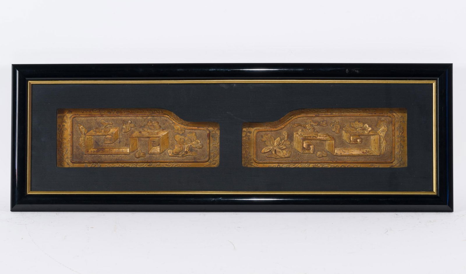 Chinese Carvings With Gilt Overlay (1 of 9)