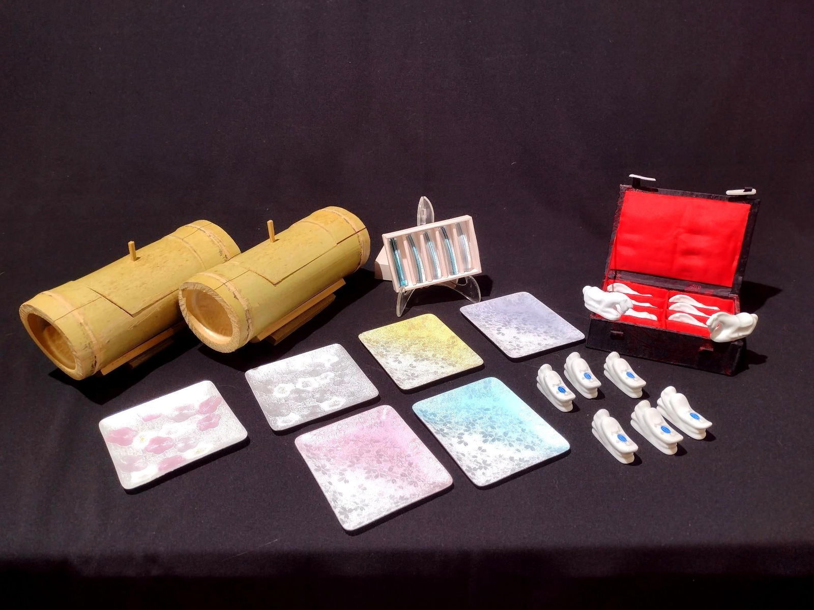 27 Pcs. Misc. Lot incl. Chopstick Stands (1 of 2)