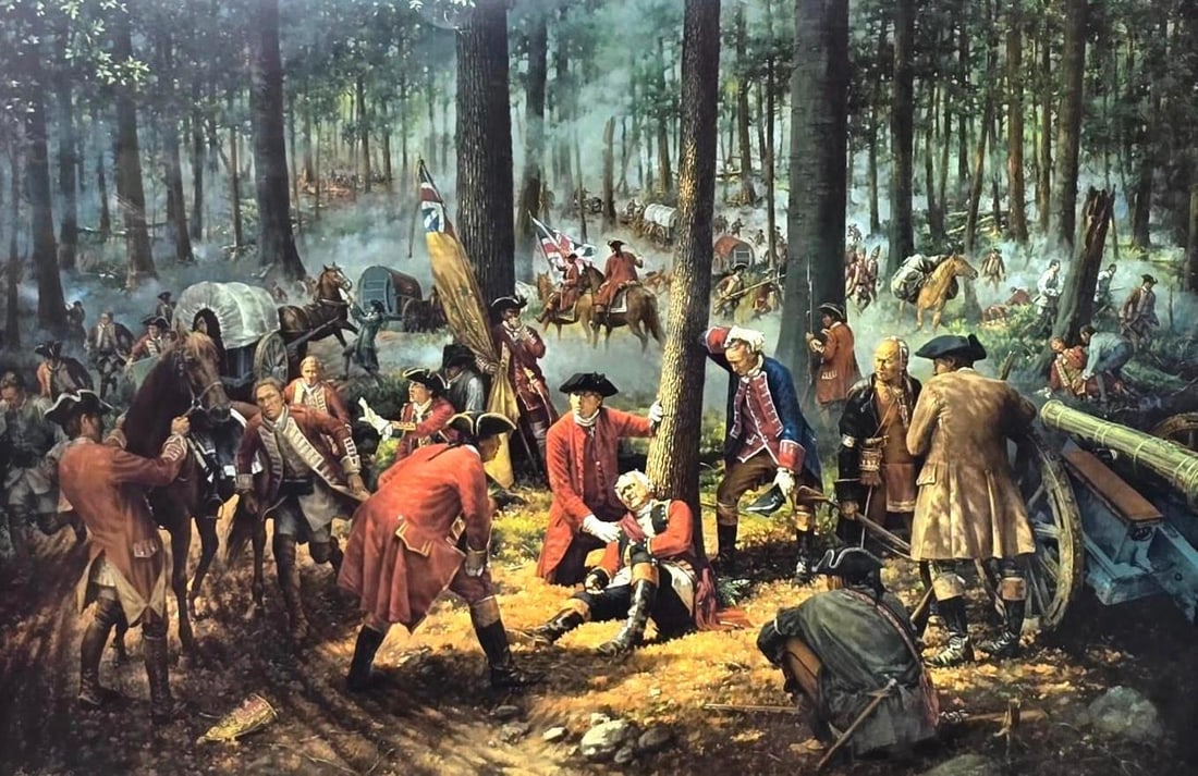 Robert Griffing "The Wounding of General Braddock" Print (1 of 5)