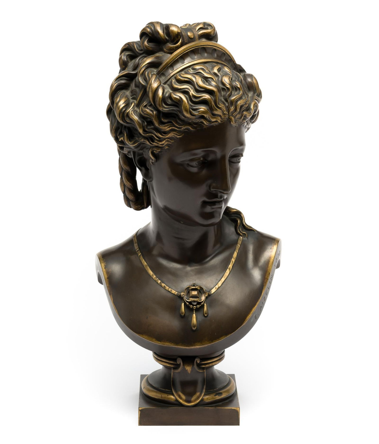 Eugene Antoine Aizelin Bronze Bust 19th Century (1 of 6)
