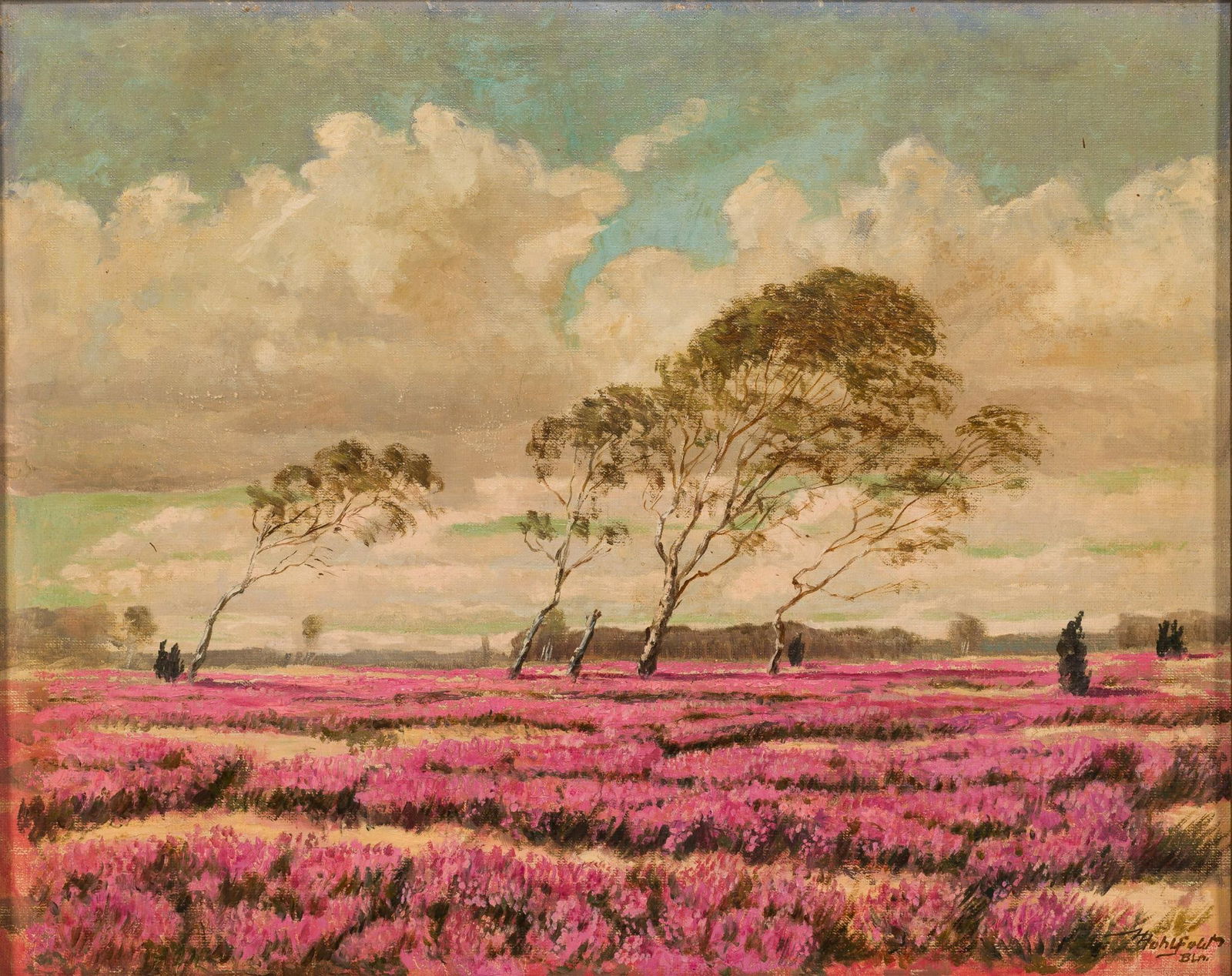 Antique European Landscape Oil Painting (1 of 4)