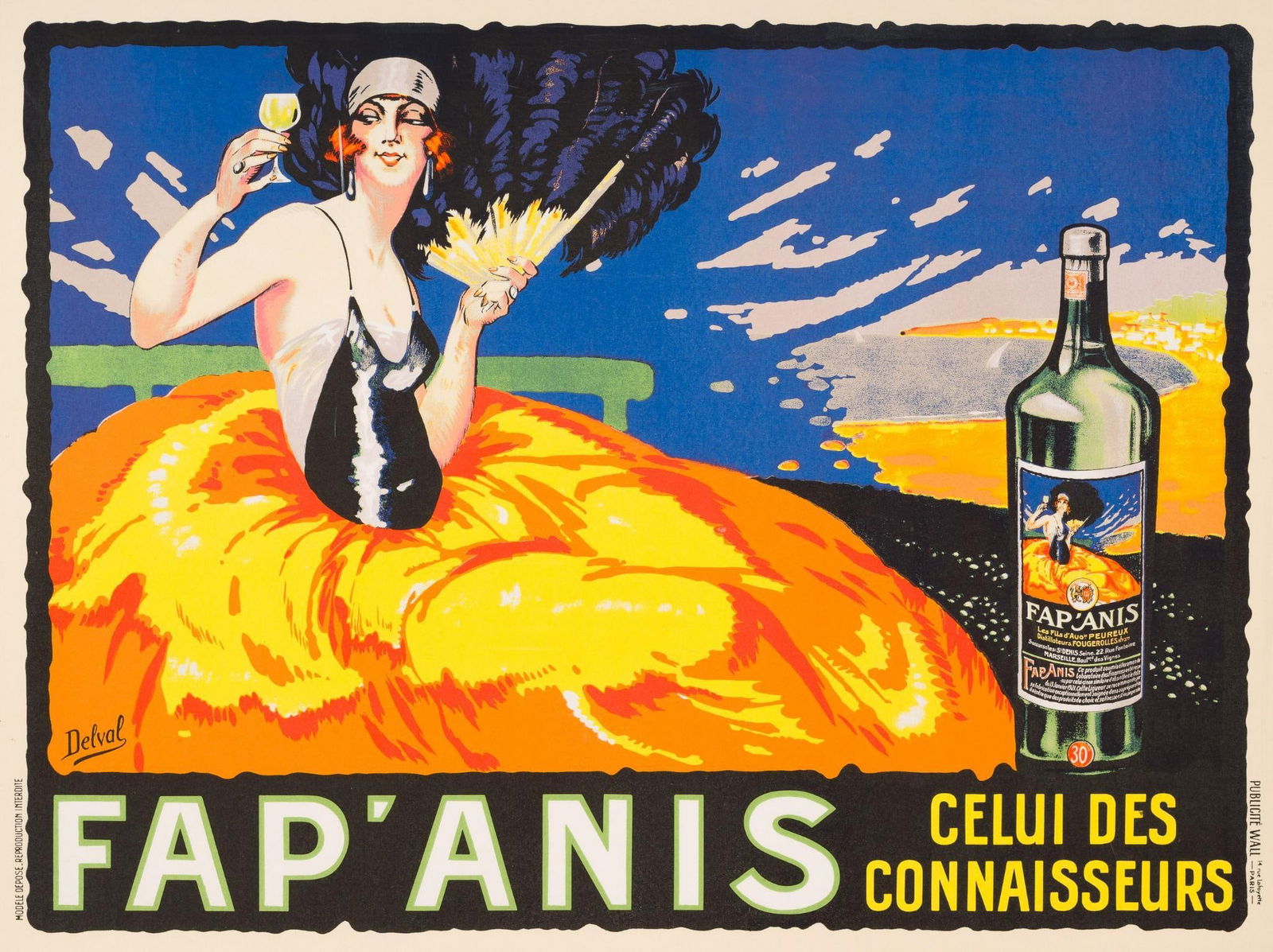 Vintage Poster Fap Anis By Delval (1 of 5)