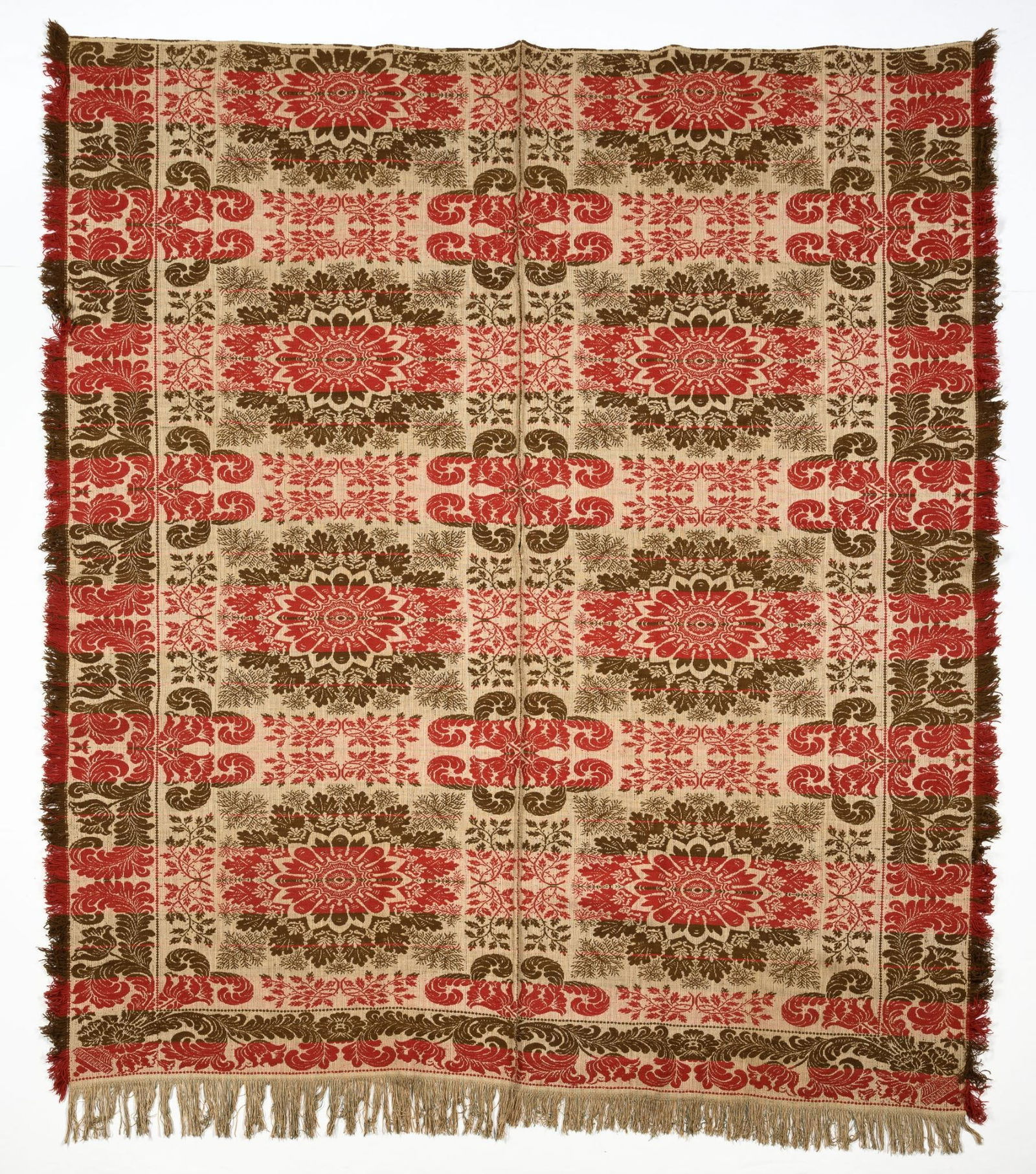 Antique 3 Color Coverlet (1 of 5)