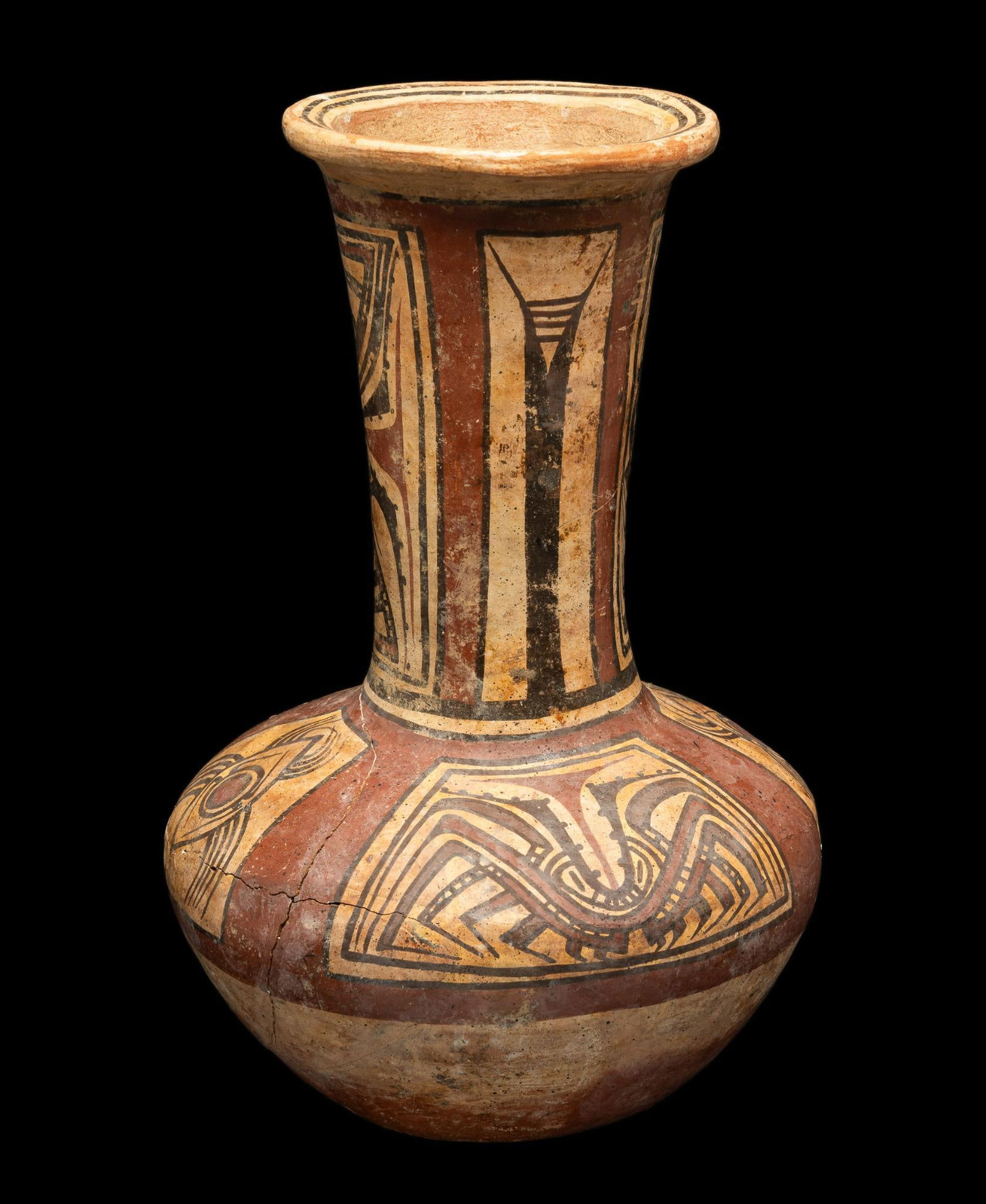 Cocle Pre Columbian Panama Polychrome Large Water Jug (400-800 AD) (1 of 6)