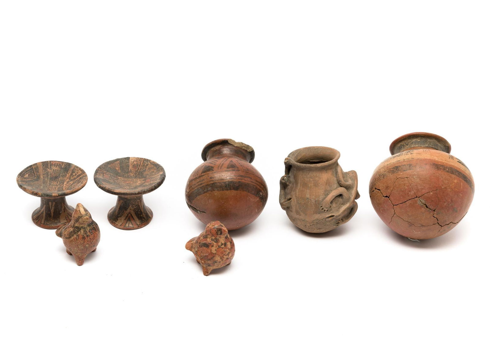 Seven Pre Colombian Pottery Pieces (1 of 8)