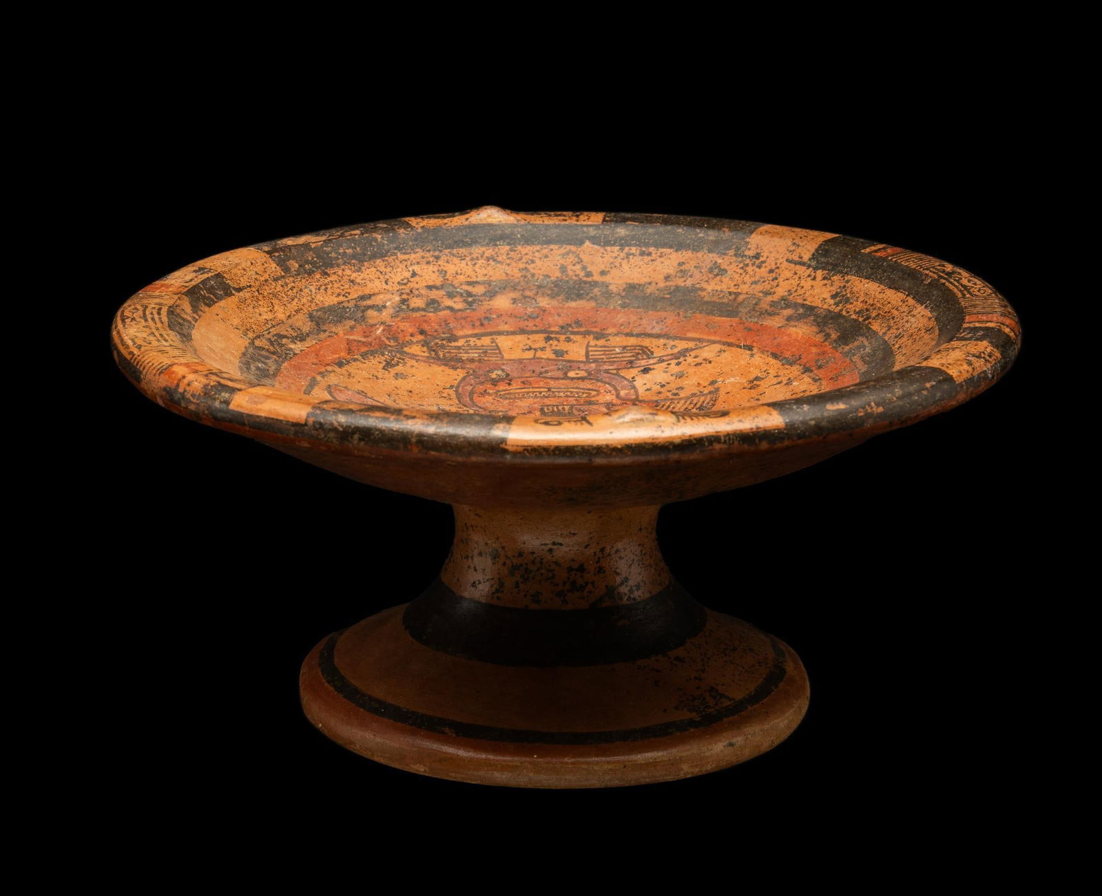 Pre Colombian Panama Gran Cocle Pedestal Dish (1 of 4)