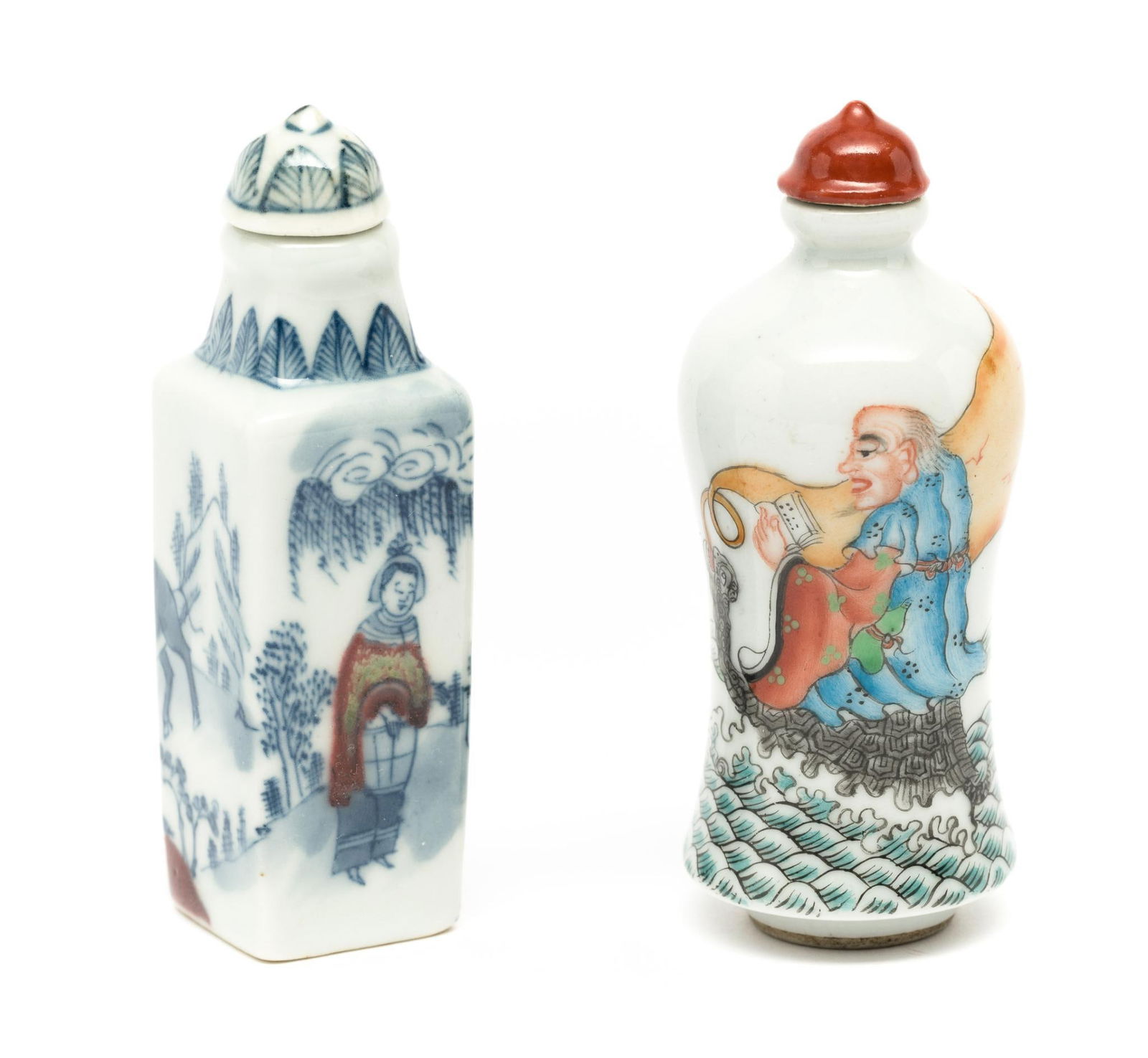 Two Antique Chinese Porcelain Snuff Bottles (1 of 5)