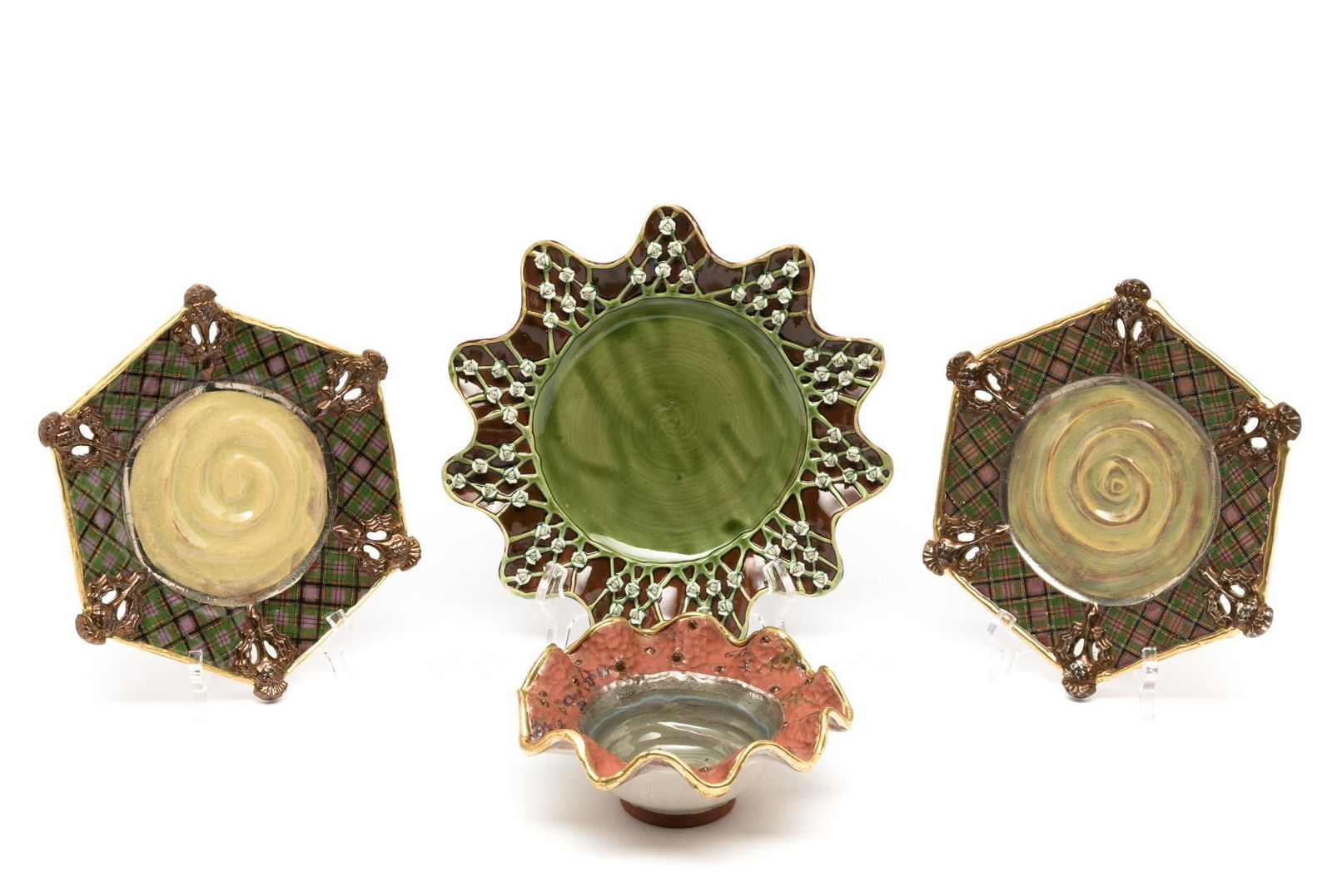 4 Pieces Mackenzie Childs Pottery (1 of 10)