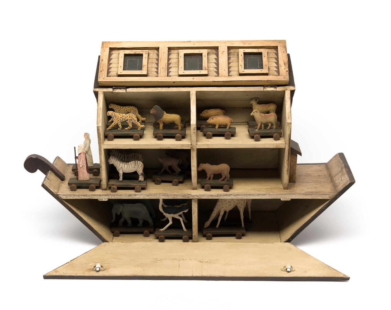Folk Art Noah's Ark with Figures (1 of 8)