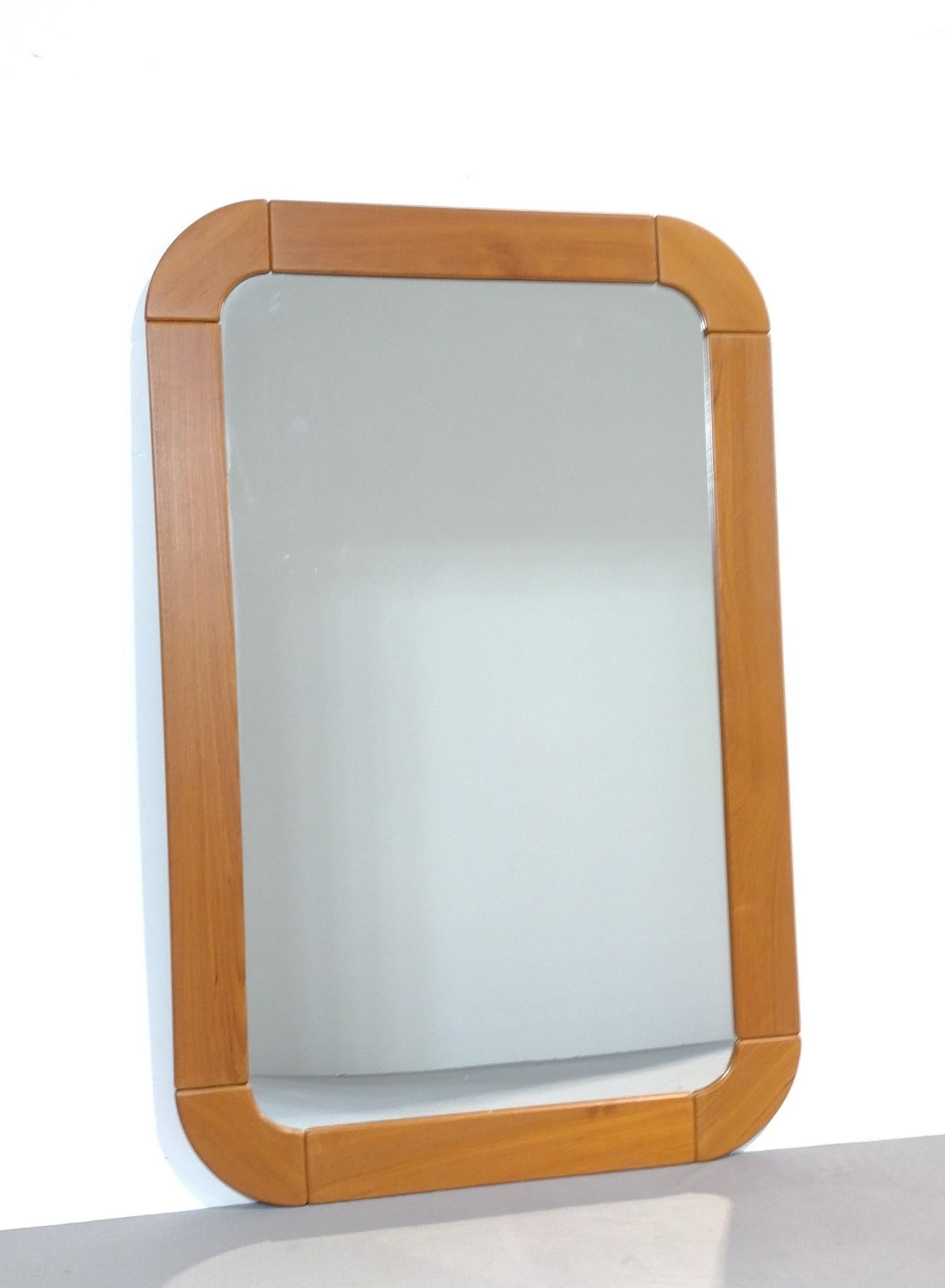 Modernist Wood Wall Mirror (1 of 2)