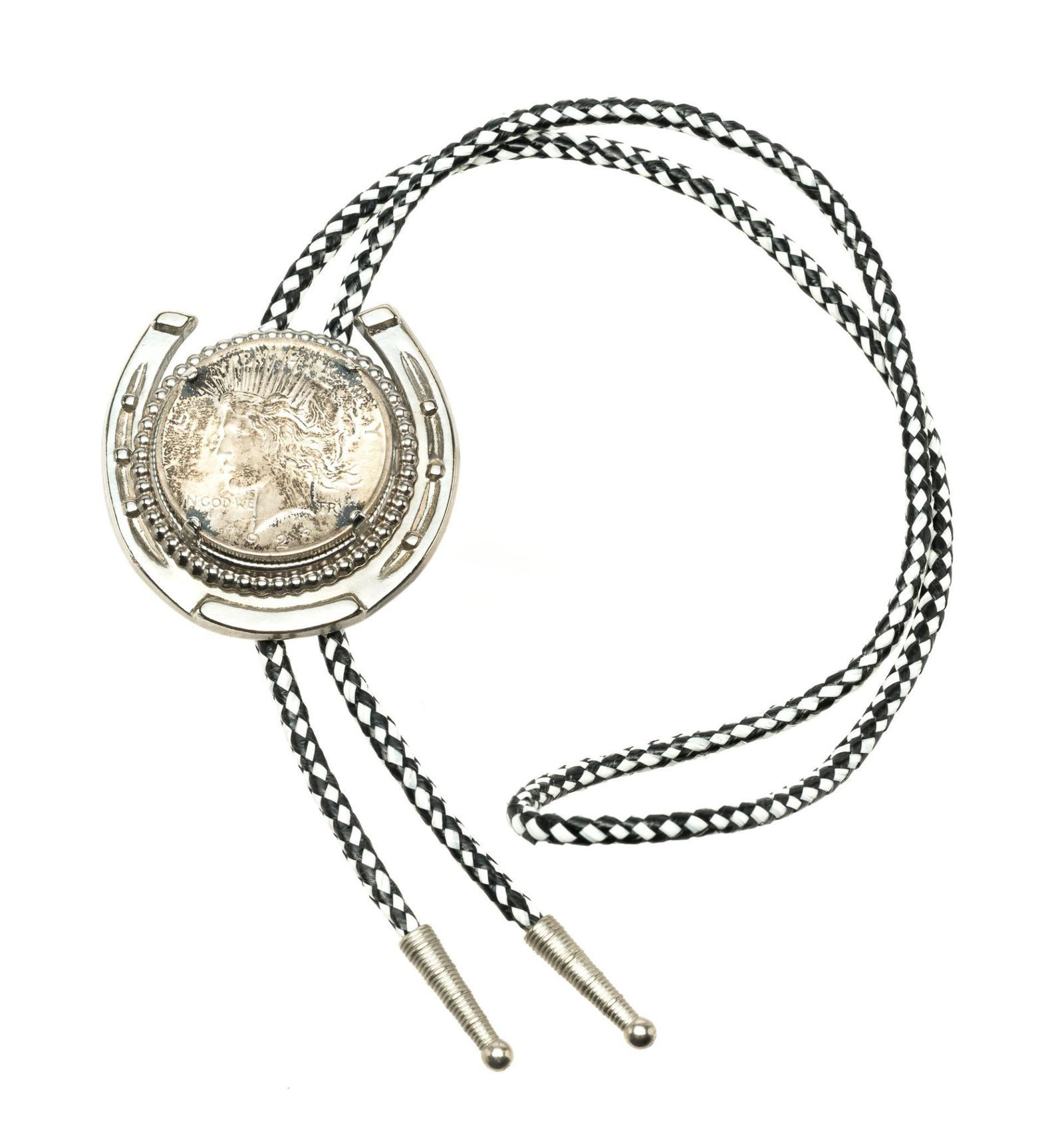 1923 Peace Silver Dollar Bolo Tie (1 of 3)