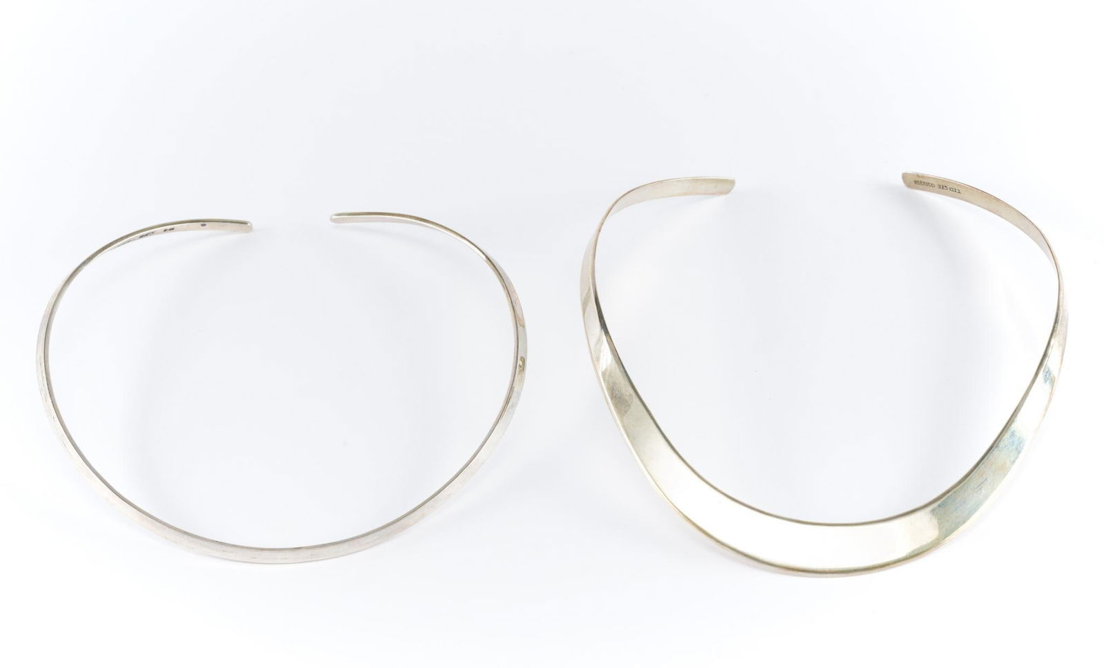 2 CII Mexican Sterling Silver Collar Necklaces (1 of 5)