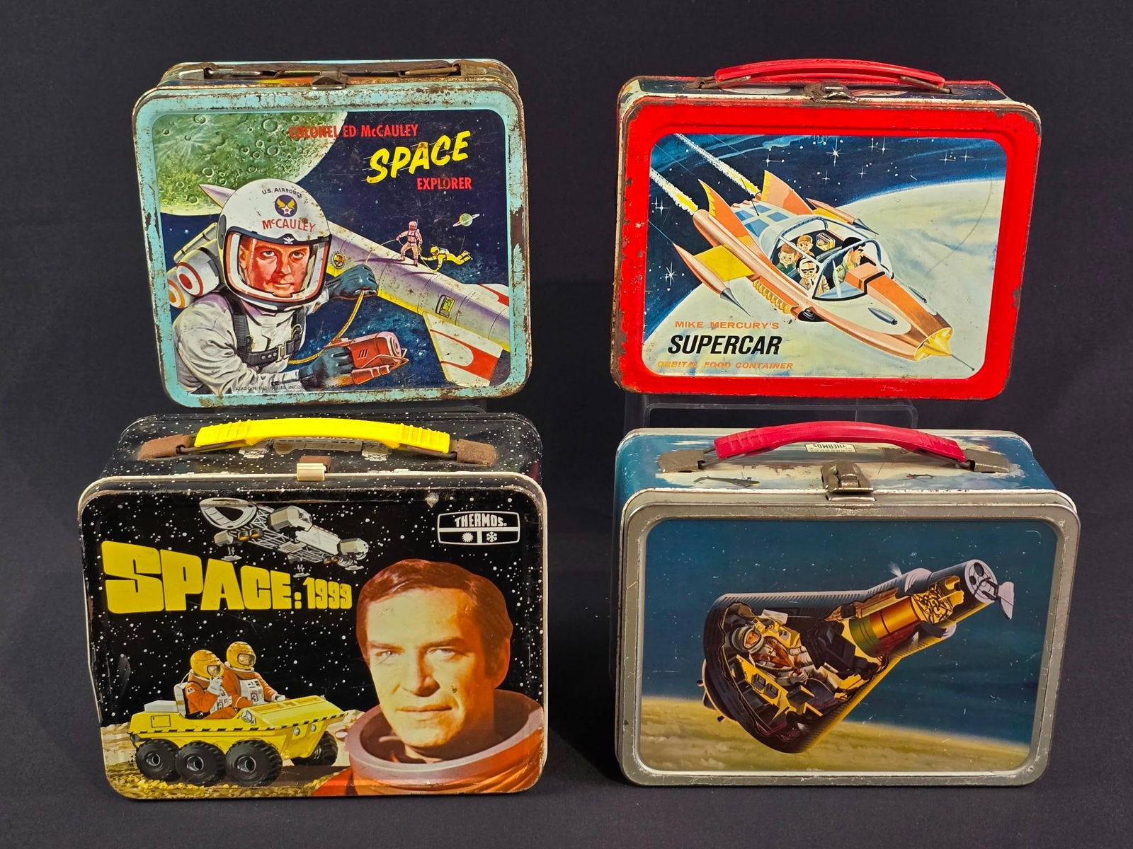 4 Vintage Space Lunchboxes incl Colonel Ed McCauley (1 of 4)