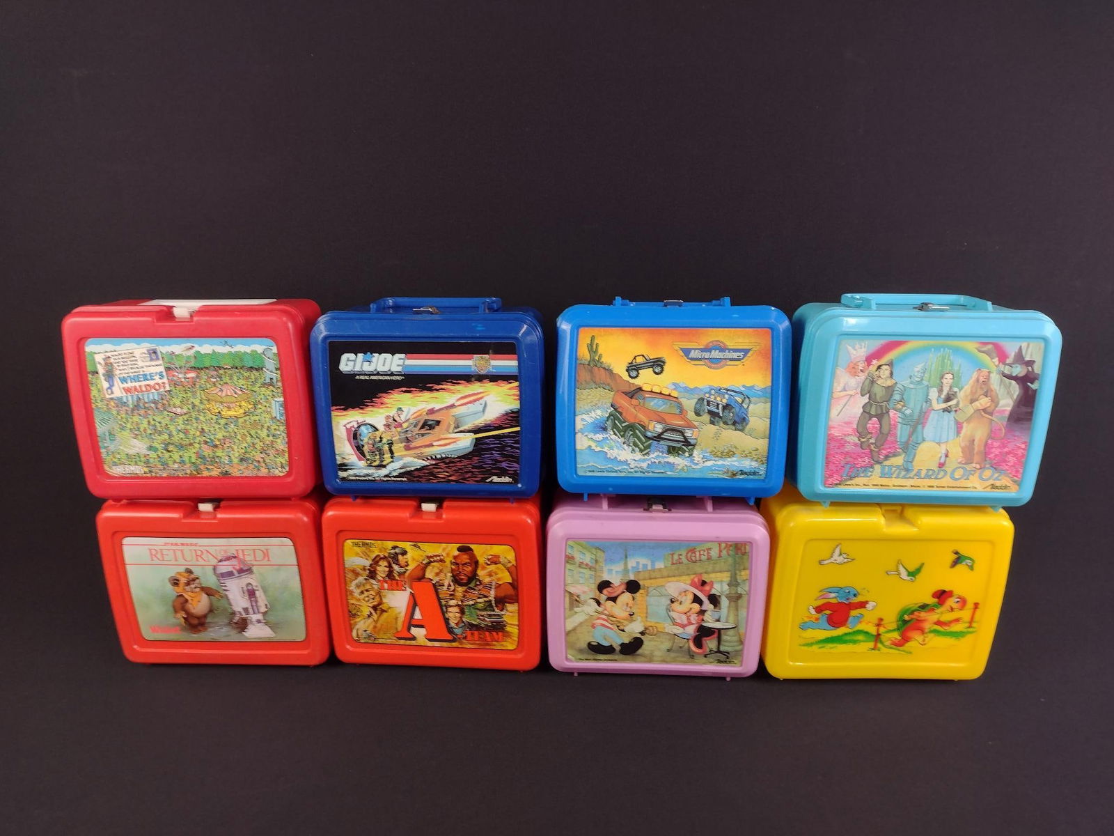 8 Vintage Plastic Lunchboxes incl The A-Team (1 of 6)