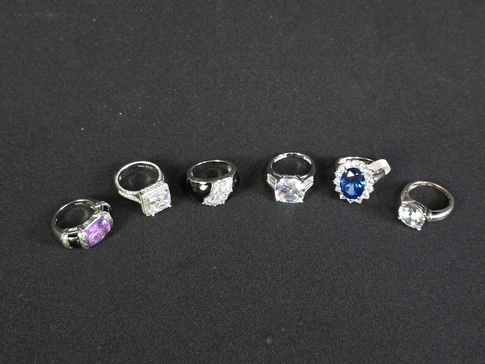 5 Sterling Silver & CZ Rings (1 of 7)