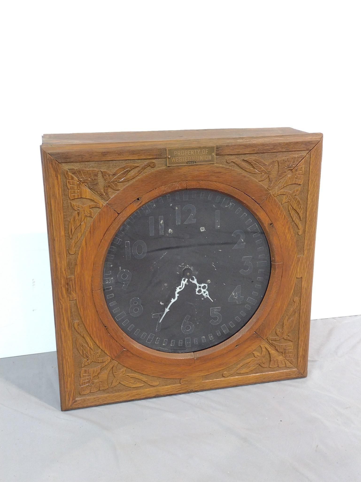 Western Union Electric Wall Clock (1 of 6)
