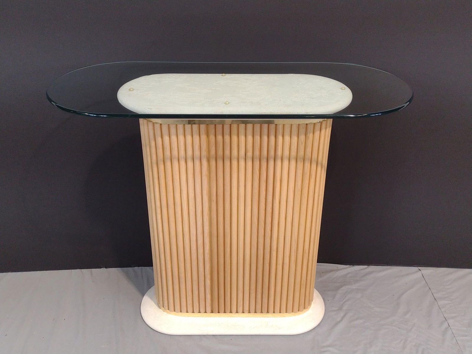 Glass Top Hall Table (1 of 3)