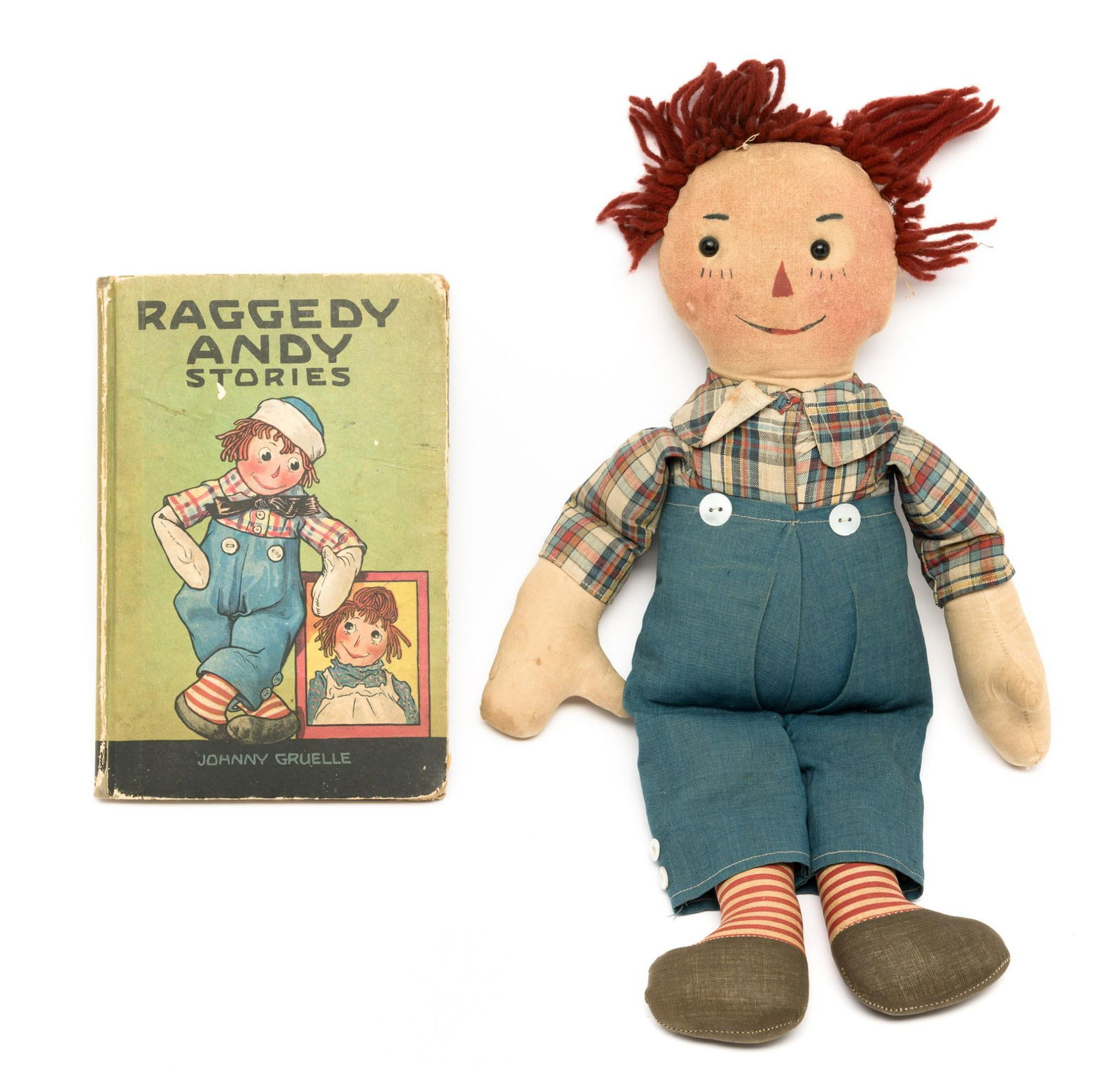 Volland Hand Painted Raggedy Andy Doll w/ Raggedy Andy Stories (1 of 5)
