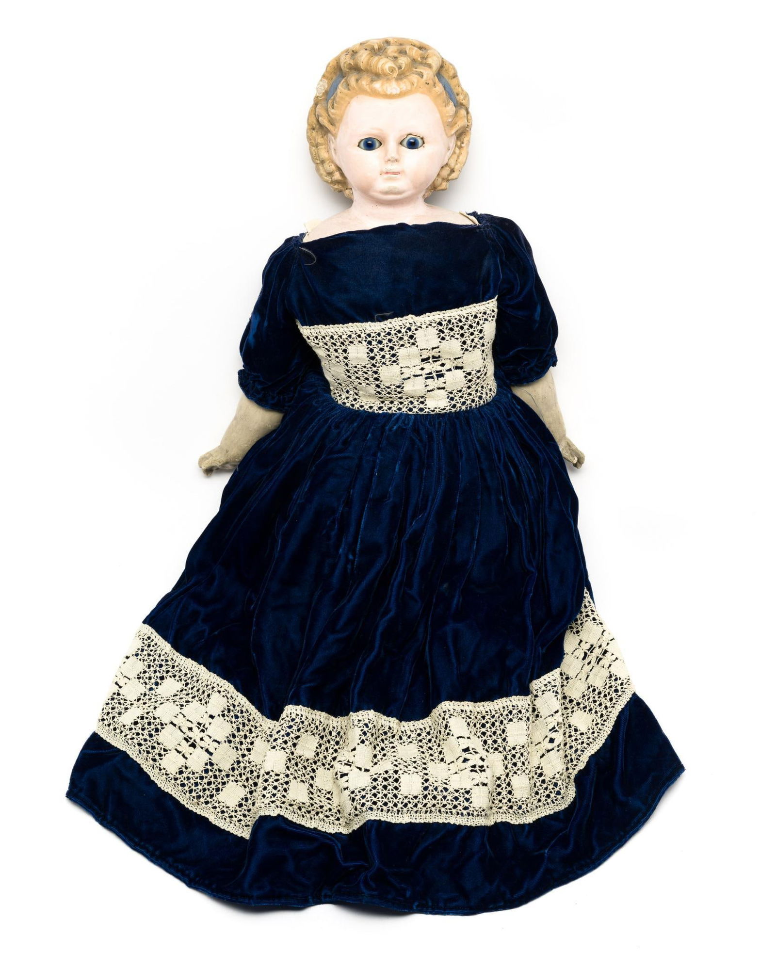 19th Century German Wax Composition Doll (1 of 3)