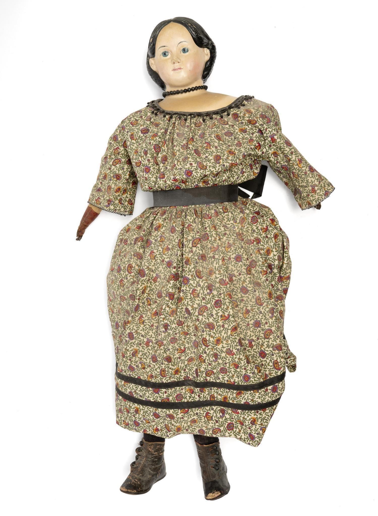 Early Ludwig Greiner Papier Mache Lady Doll (1 of 4)