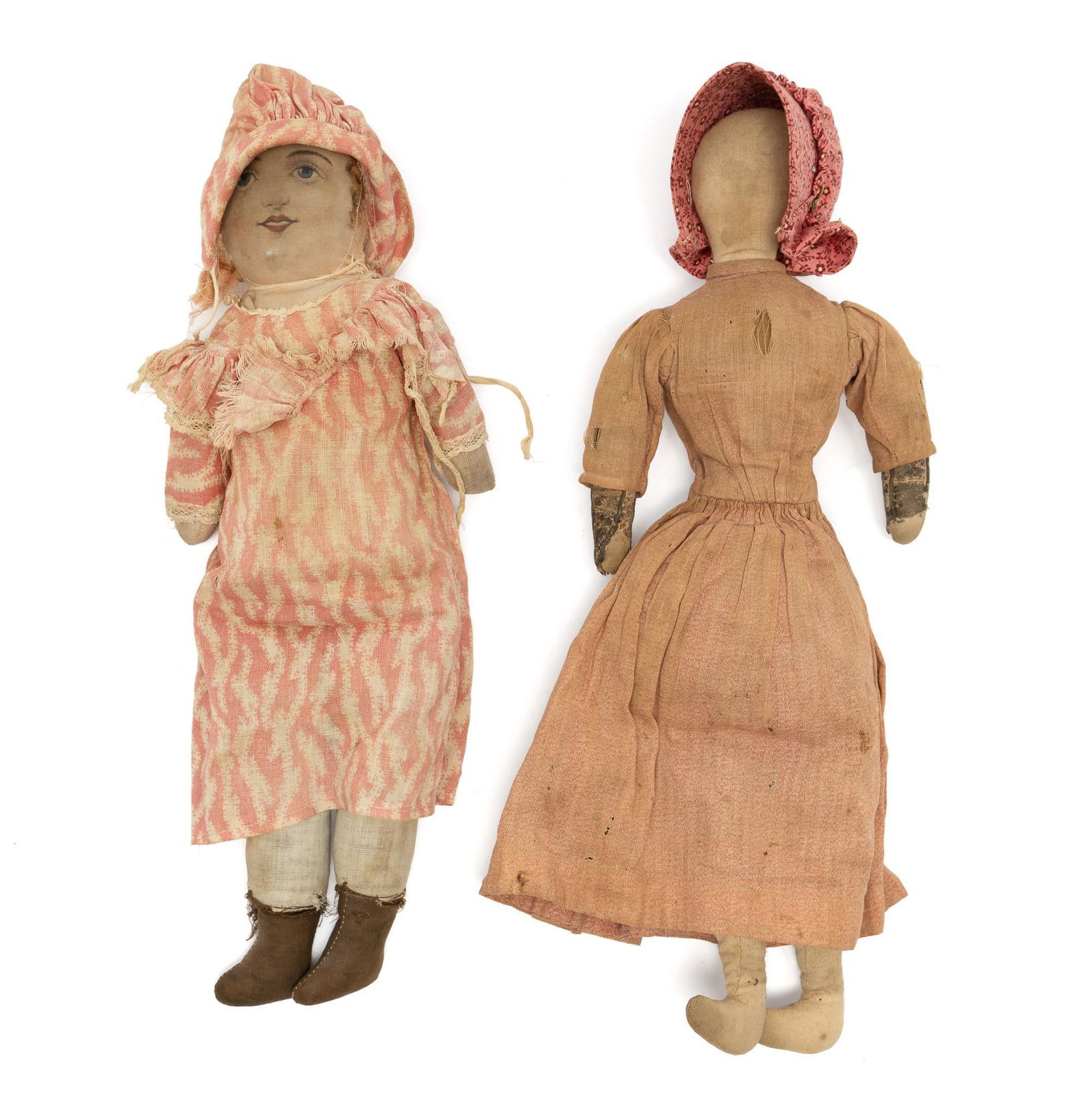 (2) Early Cloth Dolls Incl Spoonhead & Bruckner (1 of 5)