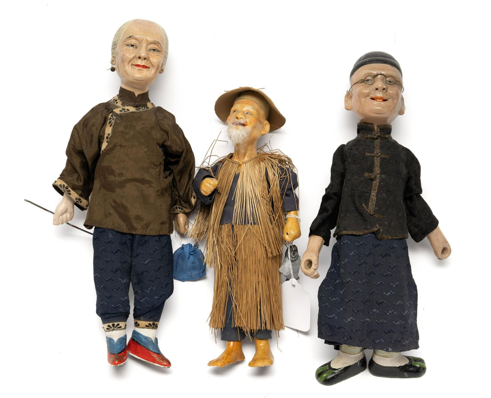 3 Asian Composition Dolls (1 of 5)