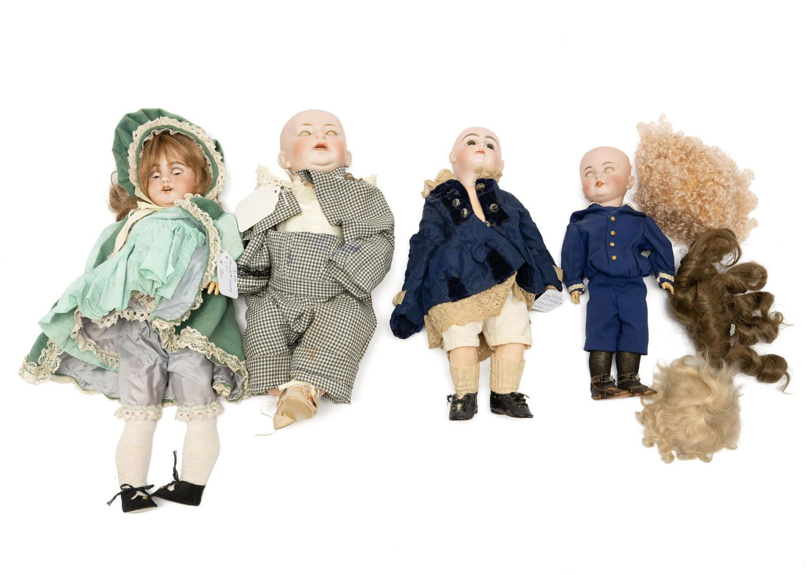 4 German & French Bisque Dolls (1 of 8)