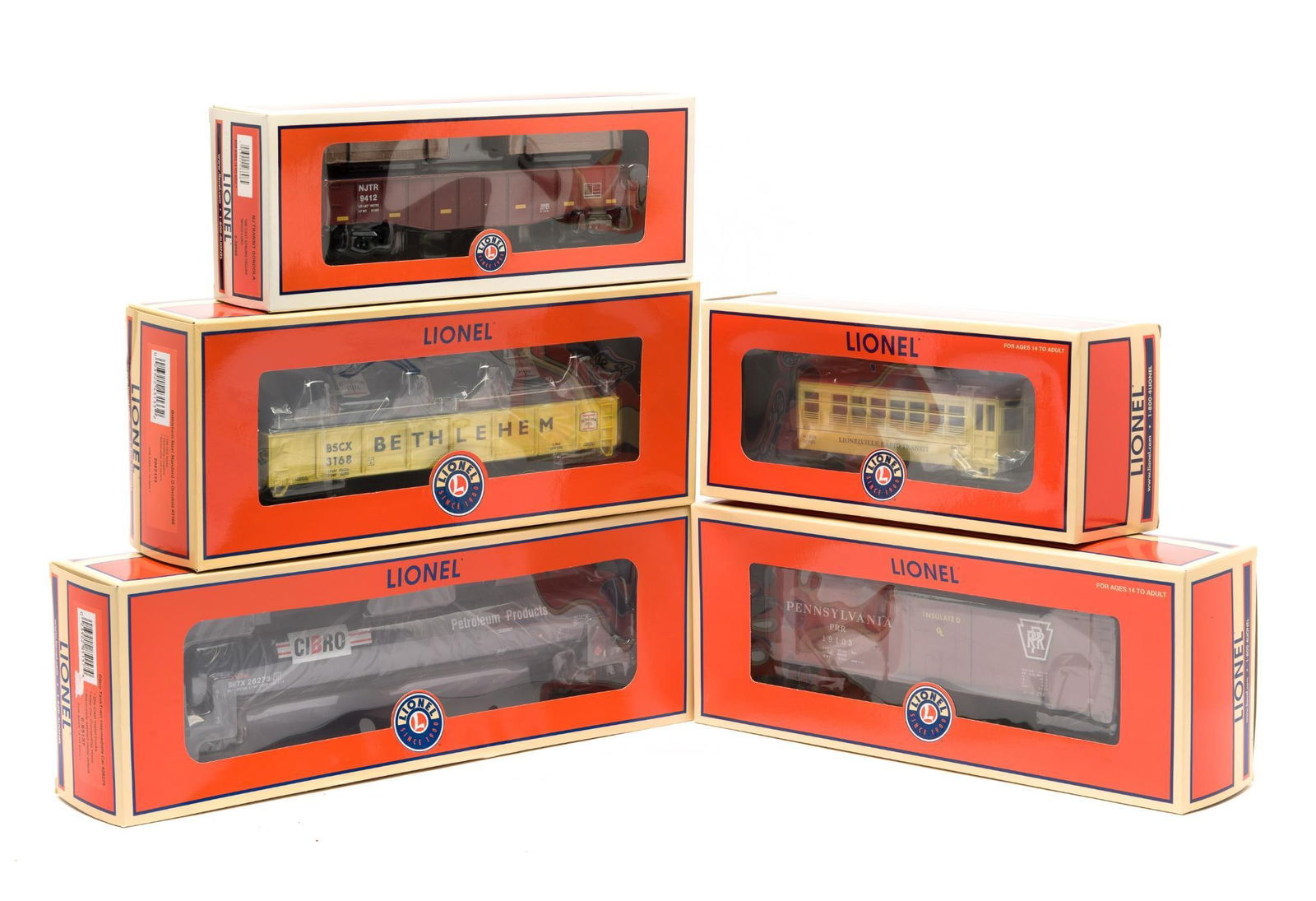 5 Lionel Train Cars in OB (1 of 2)