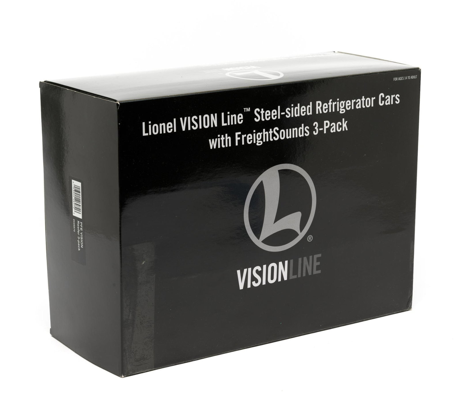 Lionel Vision Line Steel-Sided Refrigerator Car 3Pk in OB: DESCRIPTION: Die-cast metal sprung trucks and operating couplers with hidden uncoupling tabs. MEASUREMENT: 11" wide x 15-1/4" long. CONDITION: Appears to be unopened.